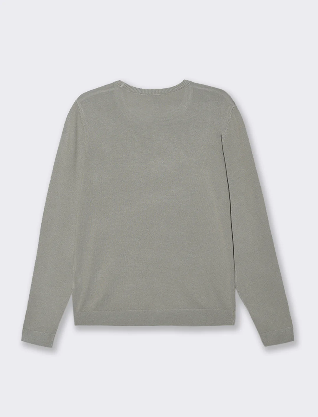 CARDIGAN GIROCOLLO - Verdino - Image 3