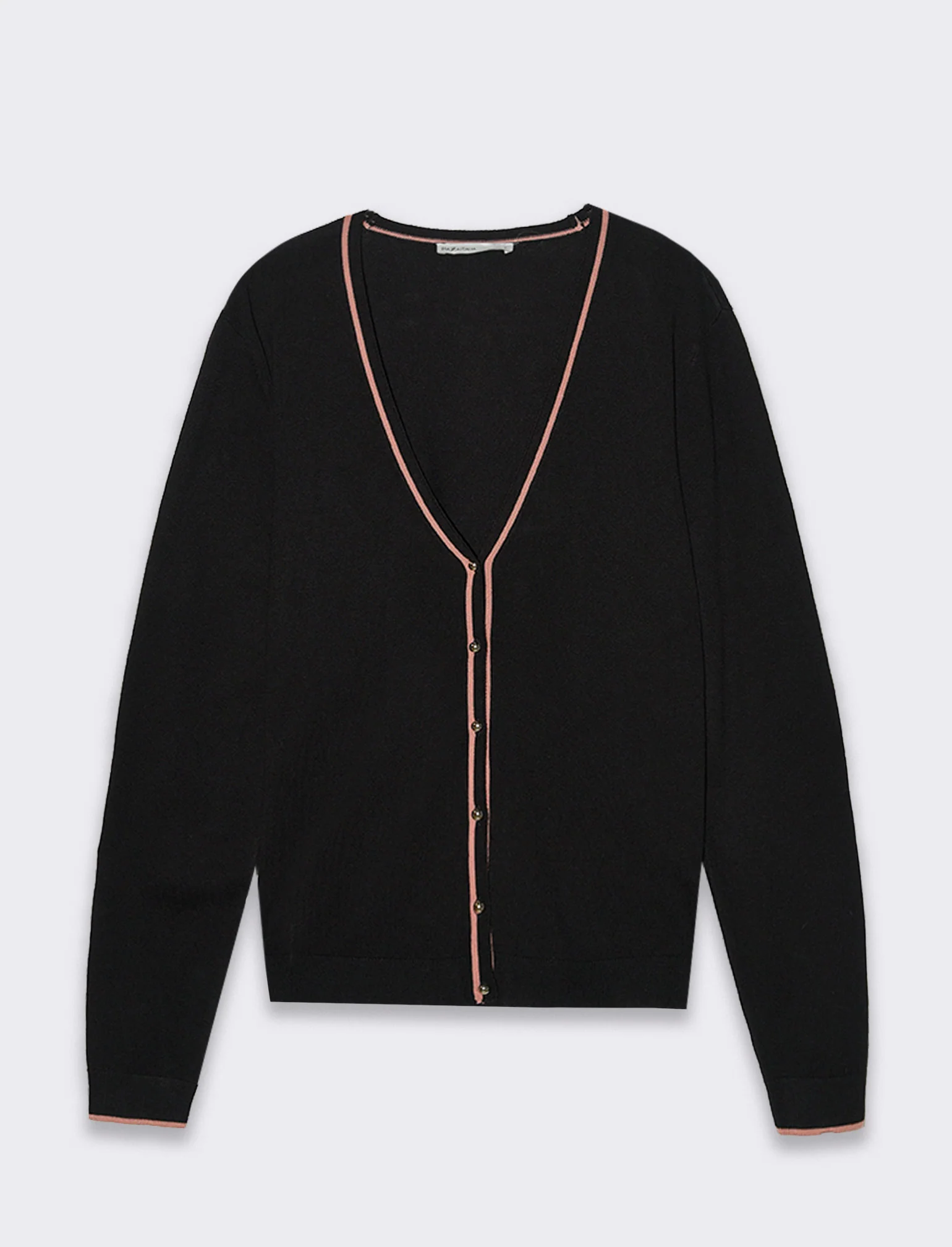 Cardigan manica lunga da donna - Nero