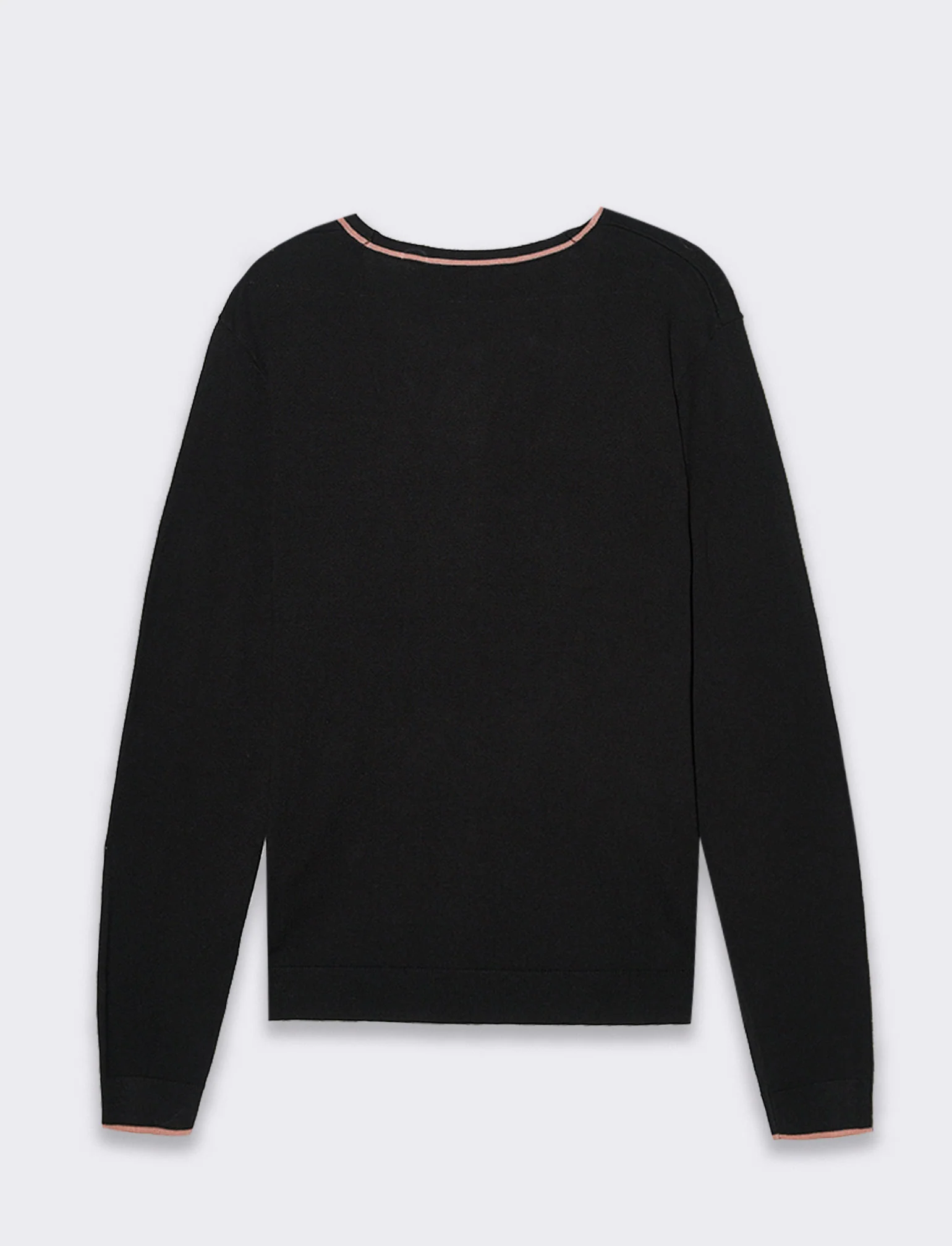 Cardigan manica lunga da donna - Nero - Image 2