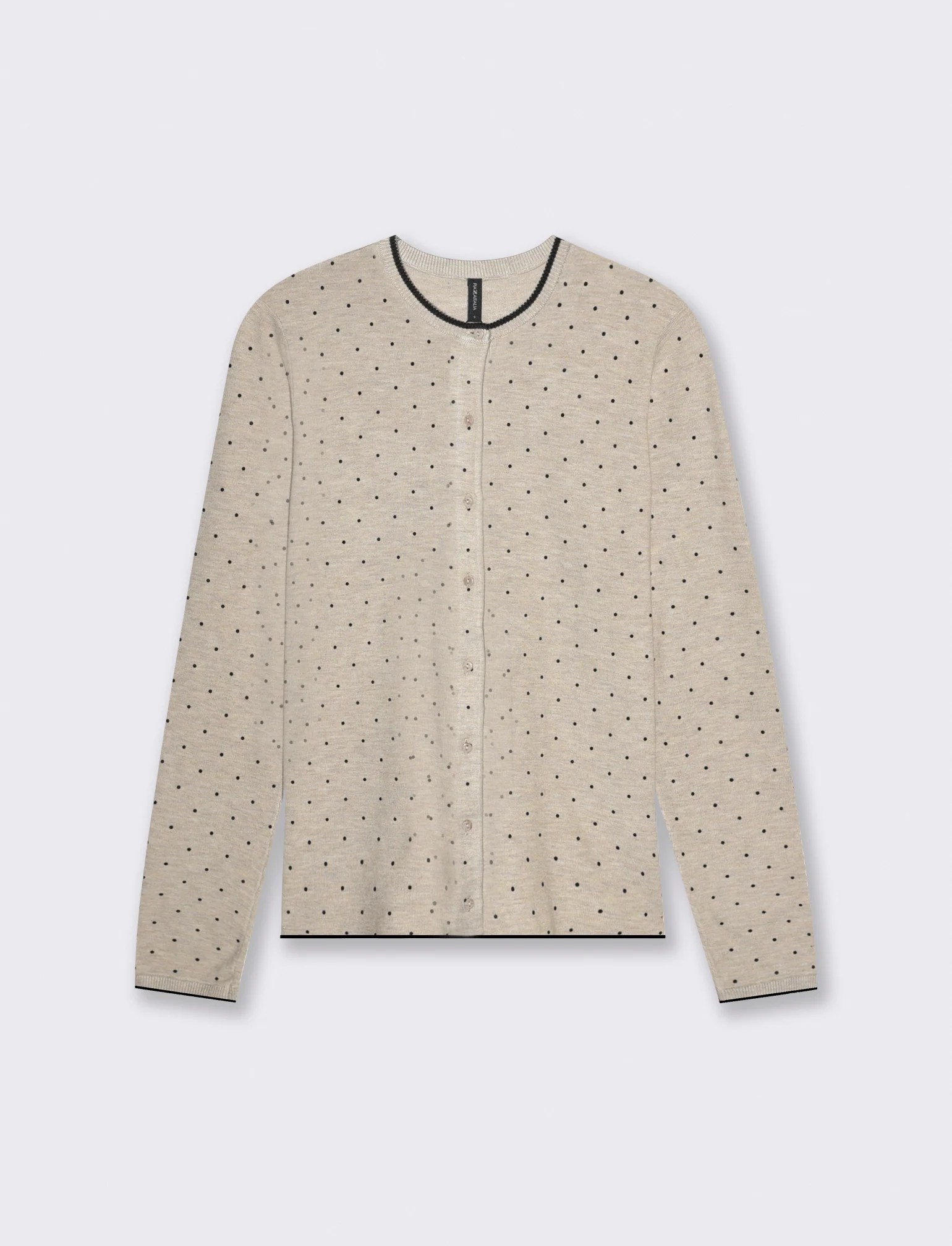 CARDIGAN STAMPATO - Beige grano