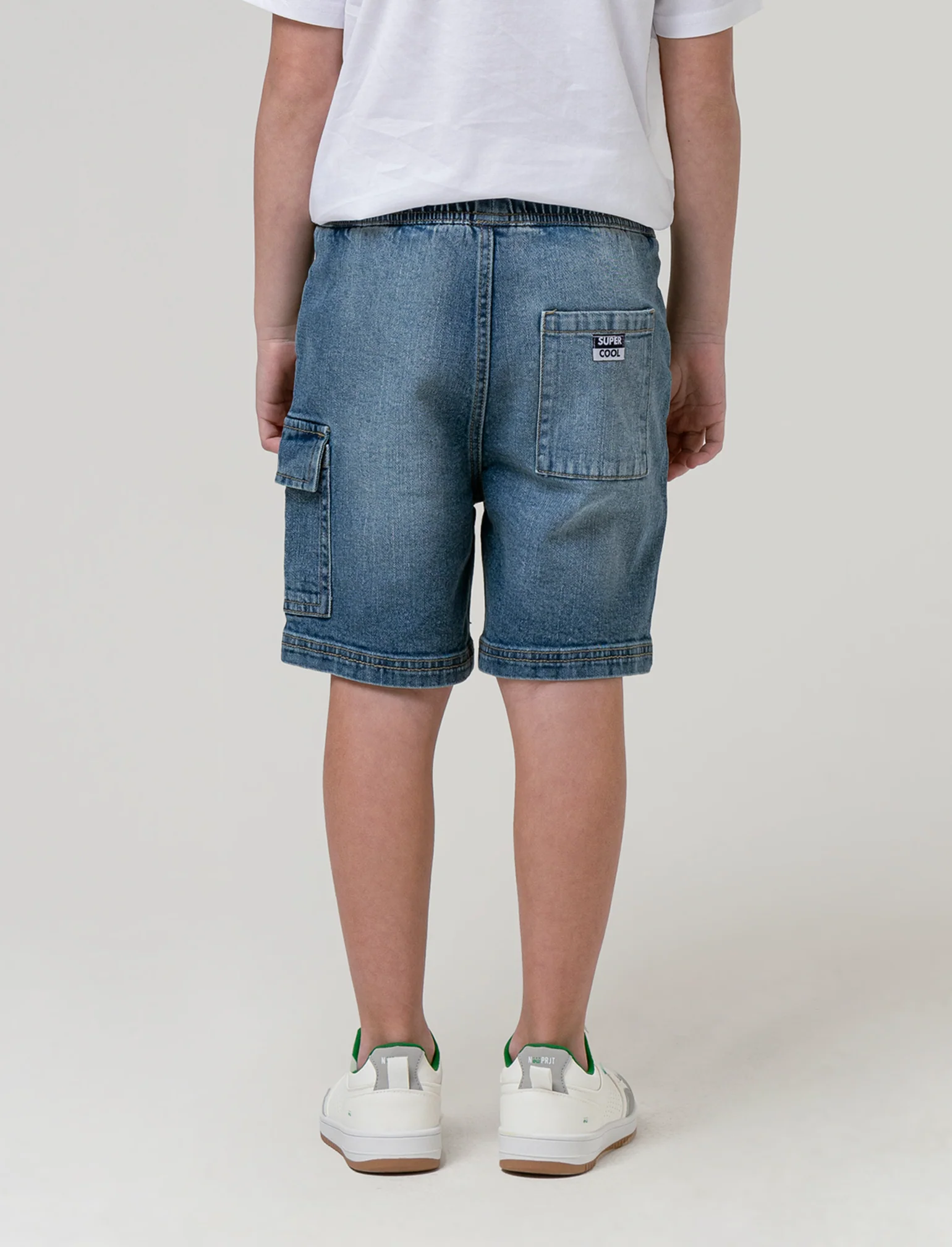 Cargo in denim da bambino - Denim - Image 2