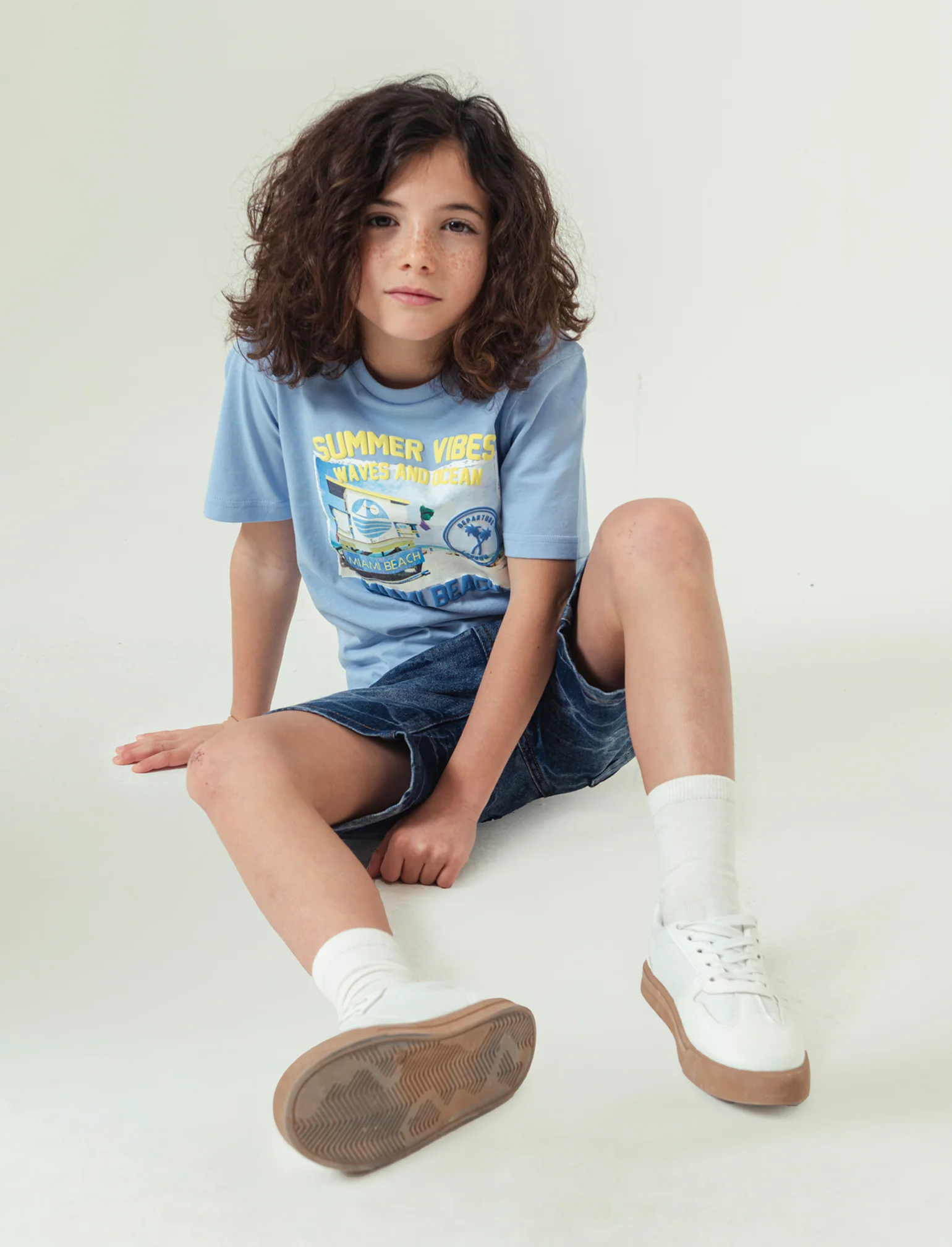 Cargo in denim da bambino - Denim
