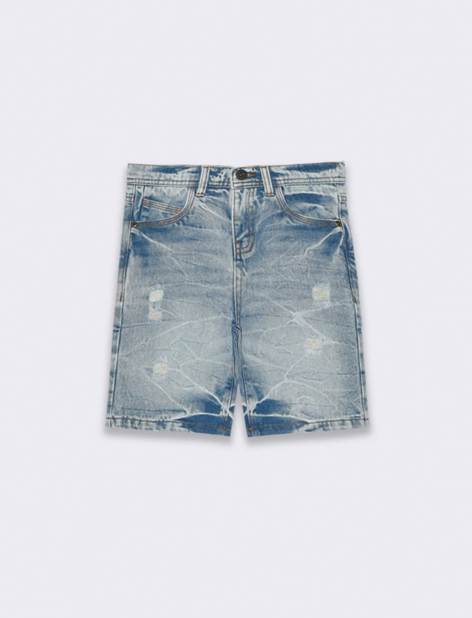 Cargo in denim da bambino - Denim chiaro - Image 3