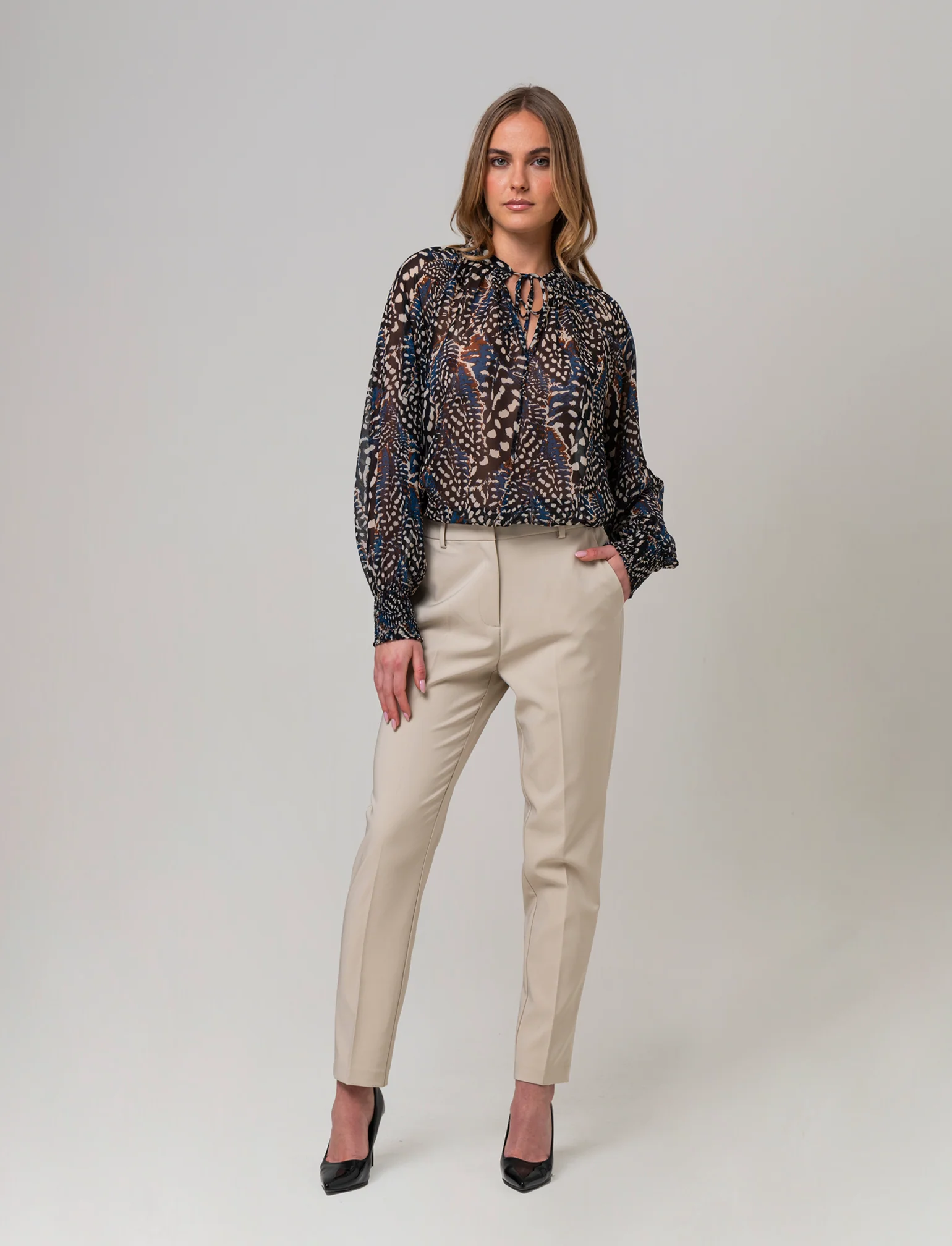 Casacca con collo alla coreana da donna - var 2 - Image 2