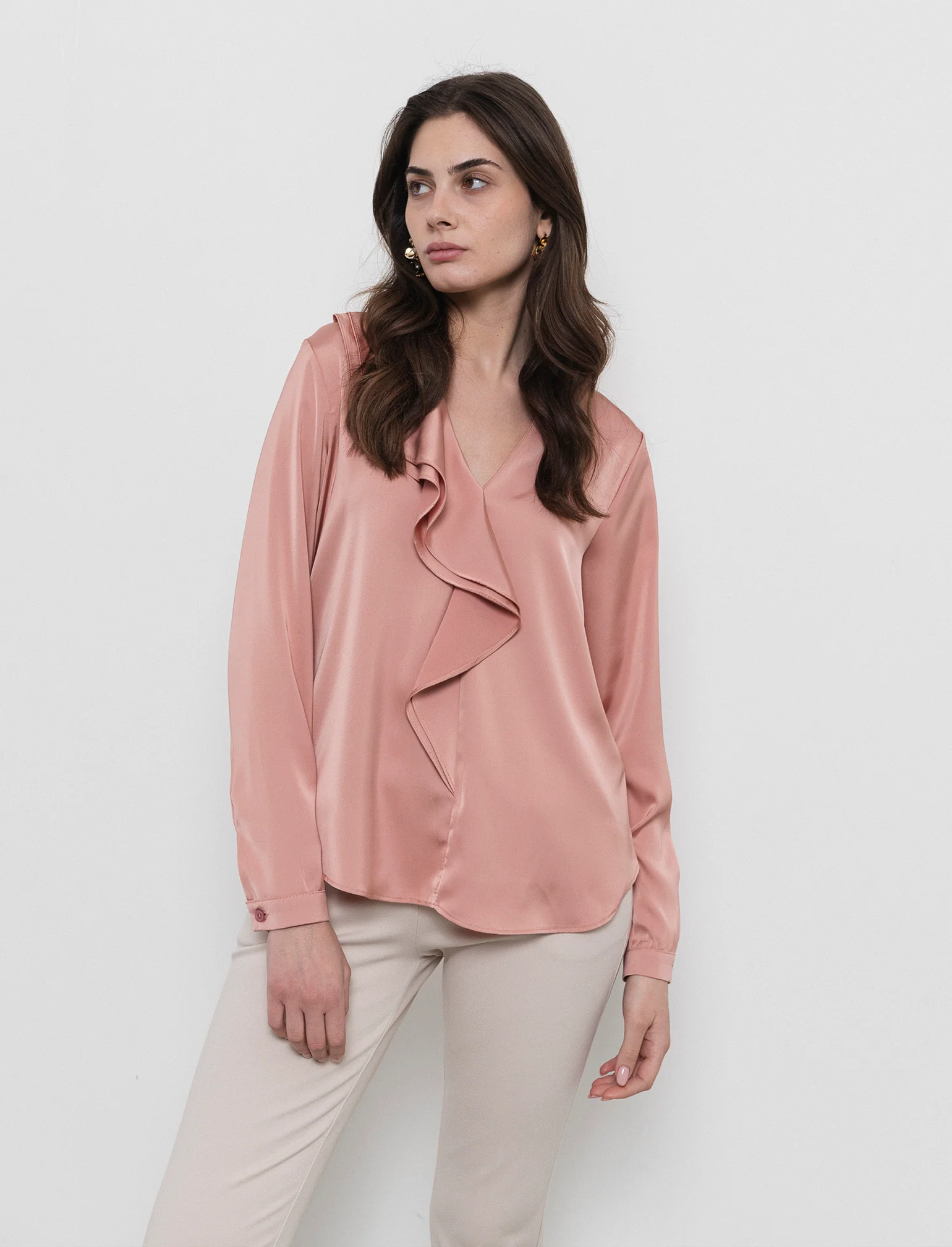 Casacca con rouches - Rosa - Image 3