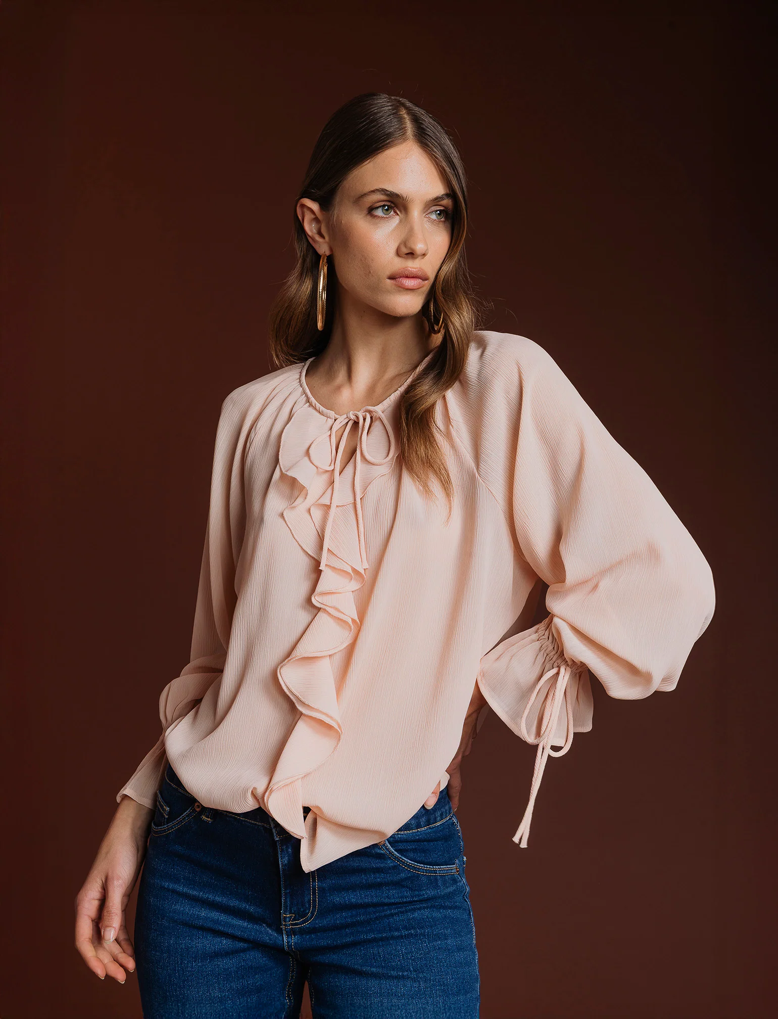 CASACCA CON ROUCHES - Rosa chiaro