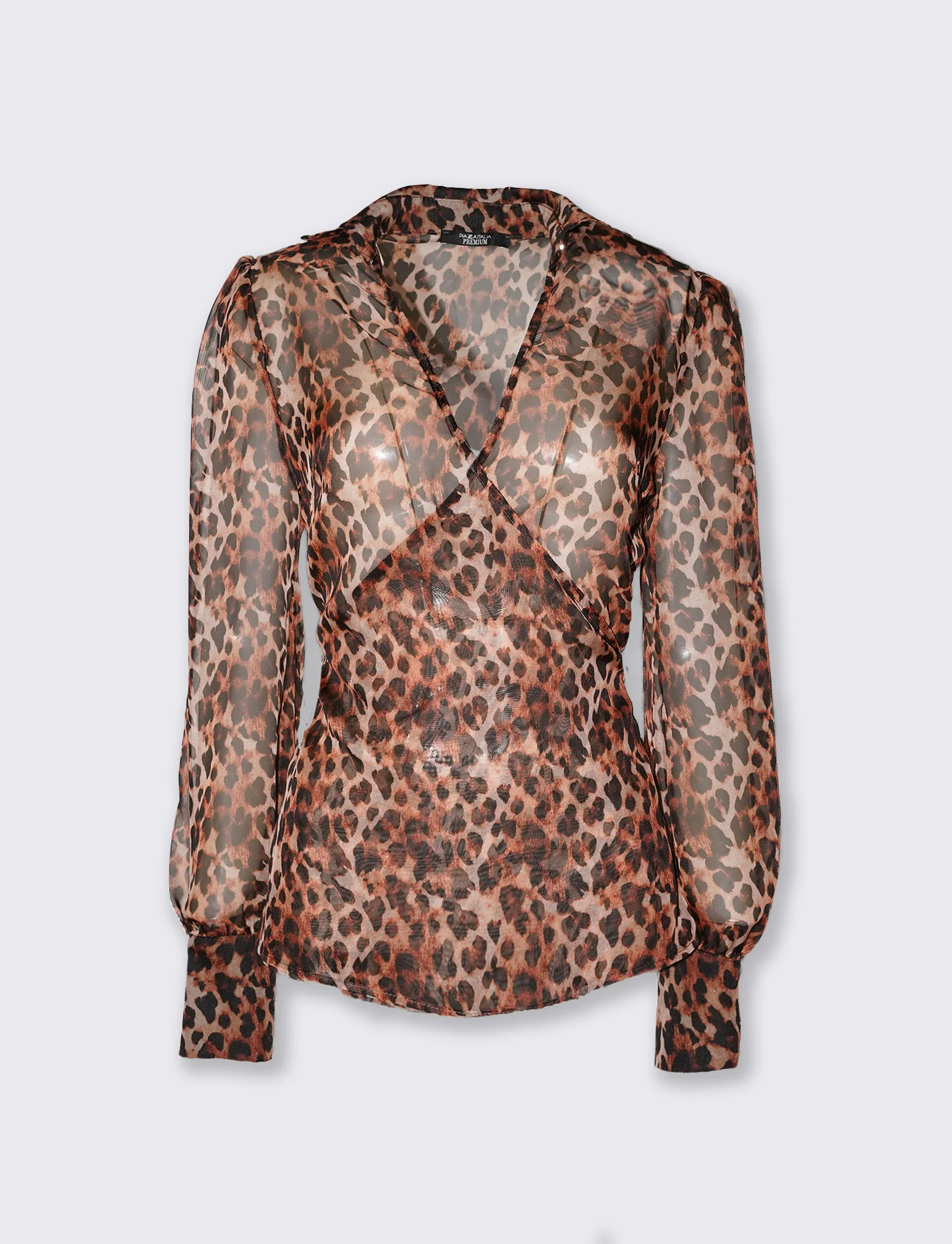 Casacca con scollo a V animalier - Maculato