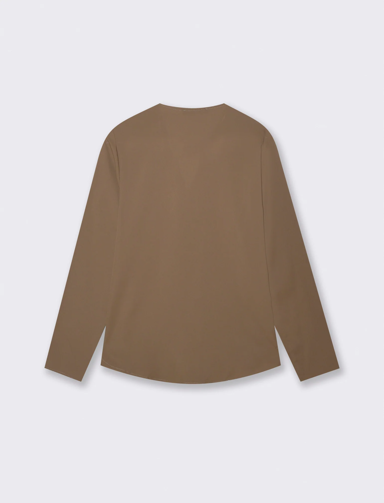 CASACCA CON SCOLLO A V - Cacao - Image 2