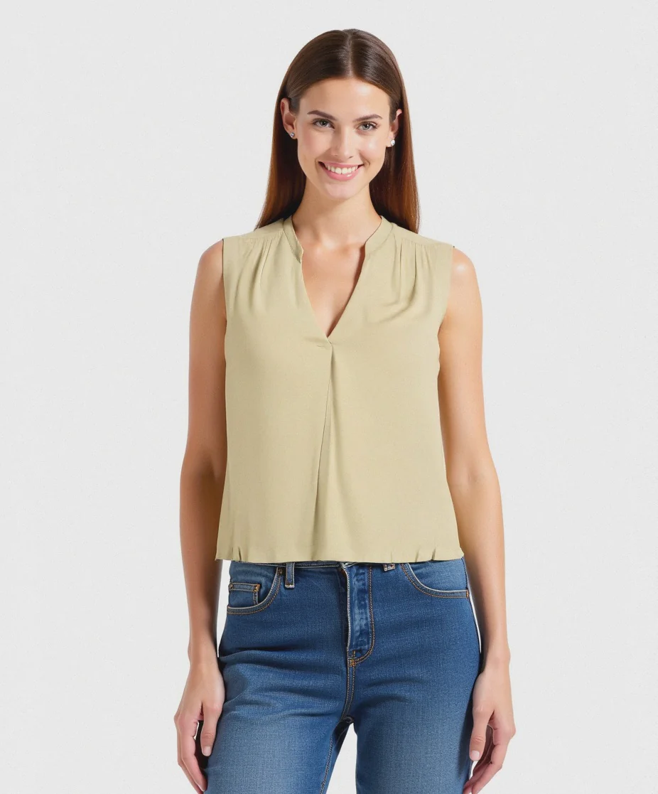 CASACCA  CON SCOLLO A V - Giallo
