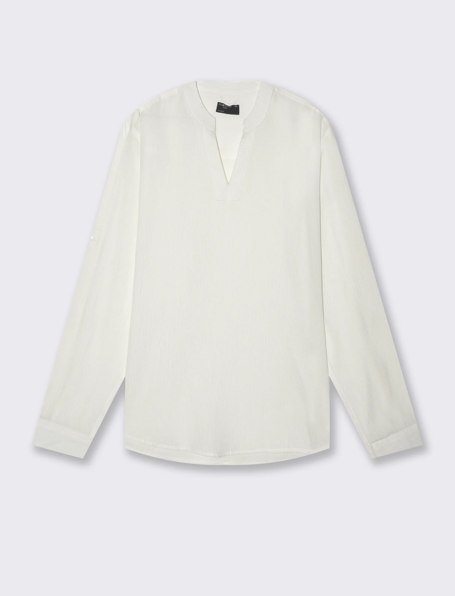 Casacca coreana effetto crepe da uomo - Bianco