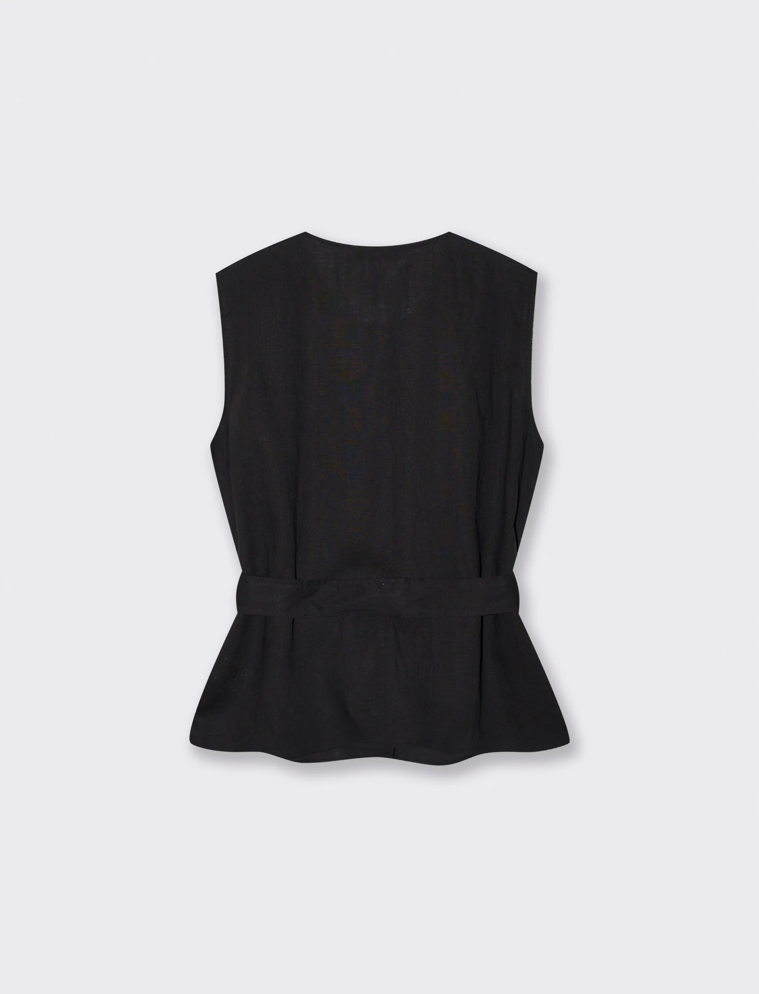 Casacca Giromanica con Fiocco in Vita - Nero - Image 2