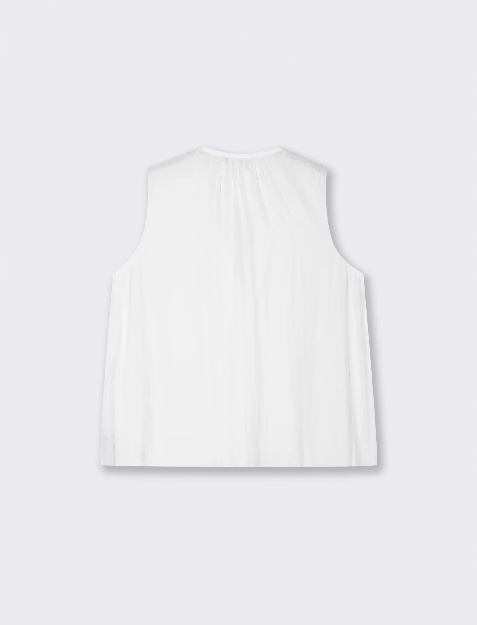 Casacca Giromanica con Scollo a V - Bianco latte - Image 2
