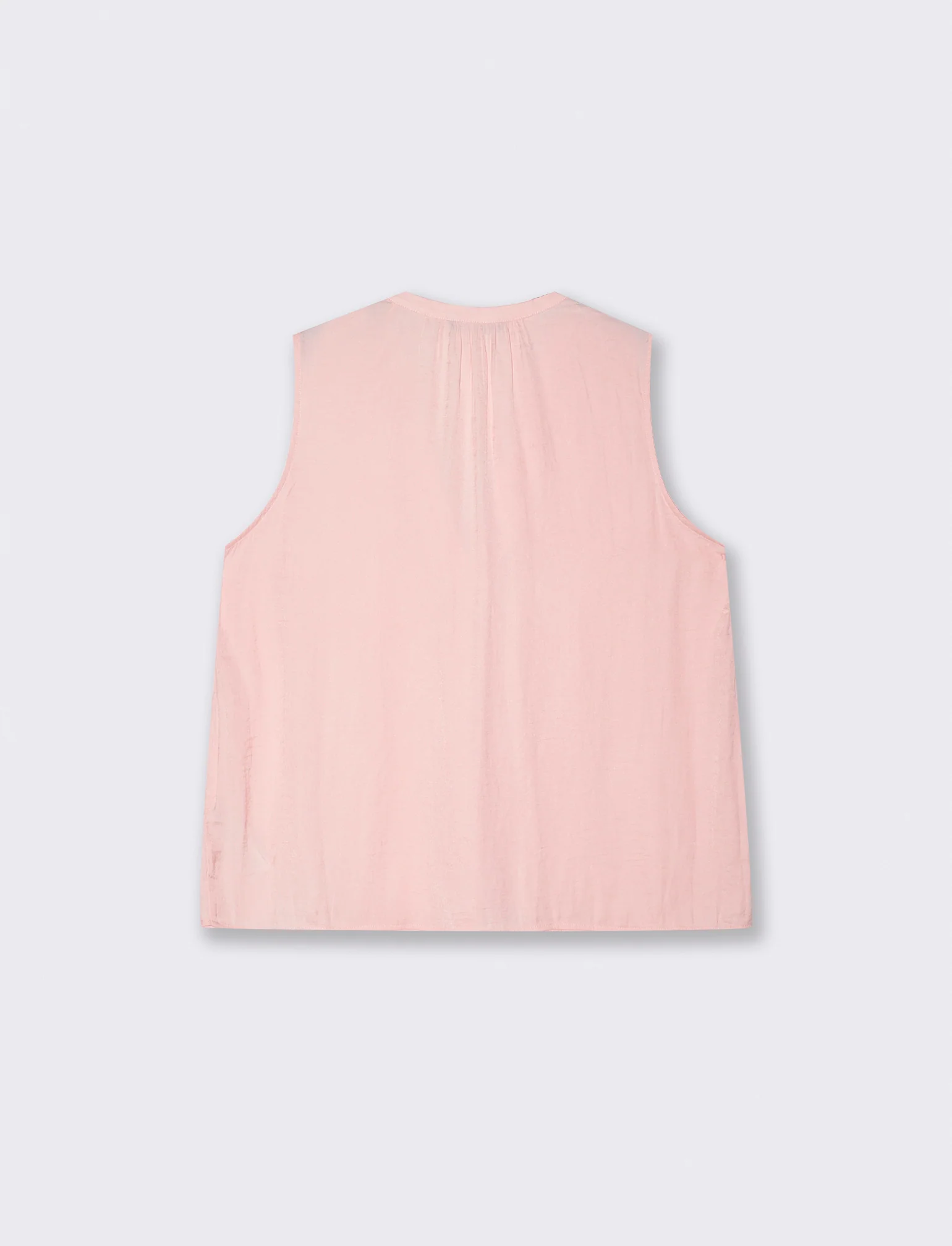 Casacca Giromanica con Scollo a V - Rosa polvere - Image 2