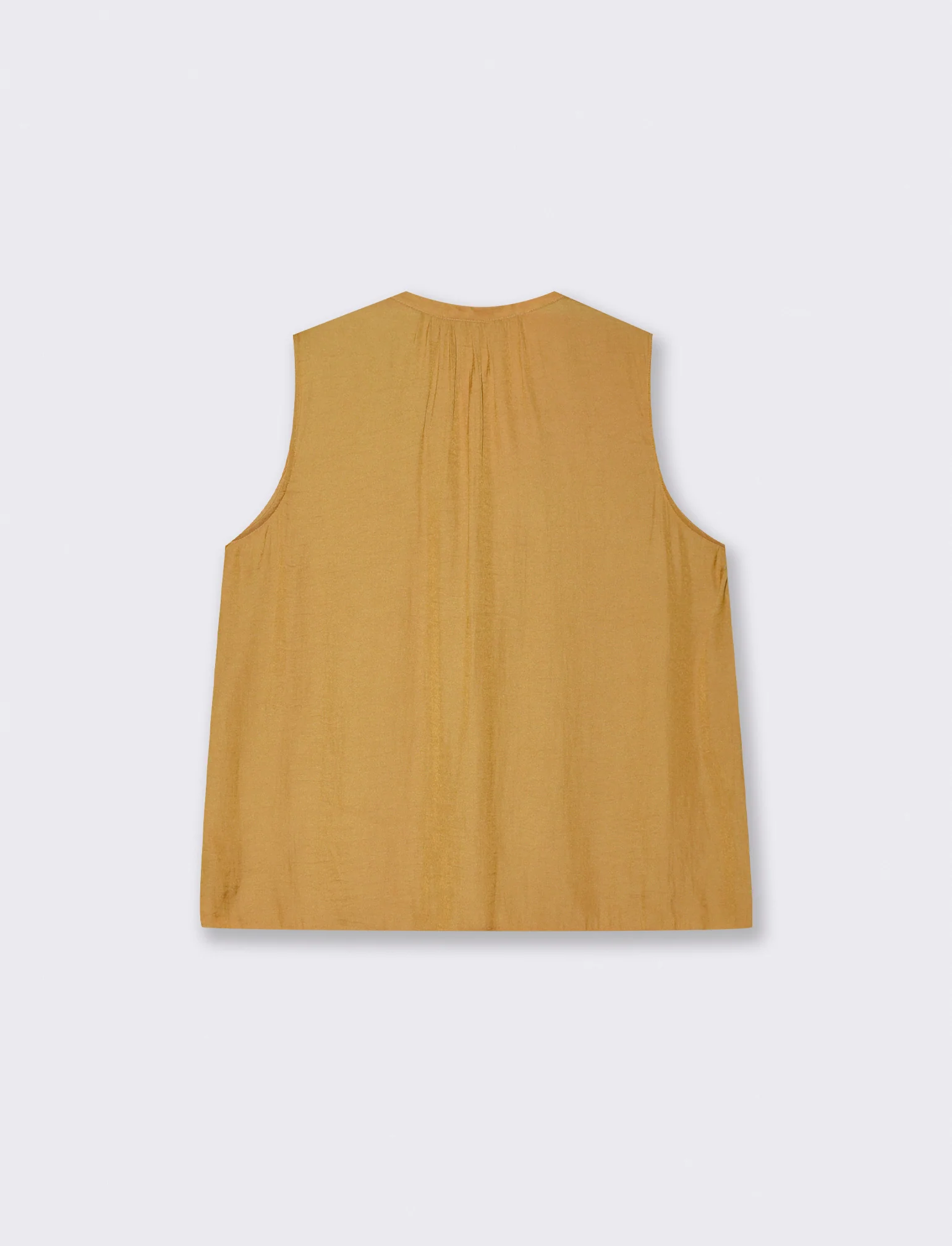 Casacca Giromanica con Scollo a V - Senape - Image 2