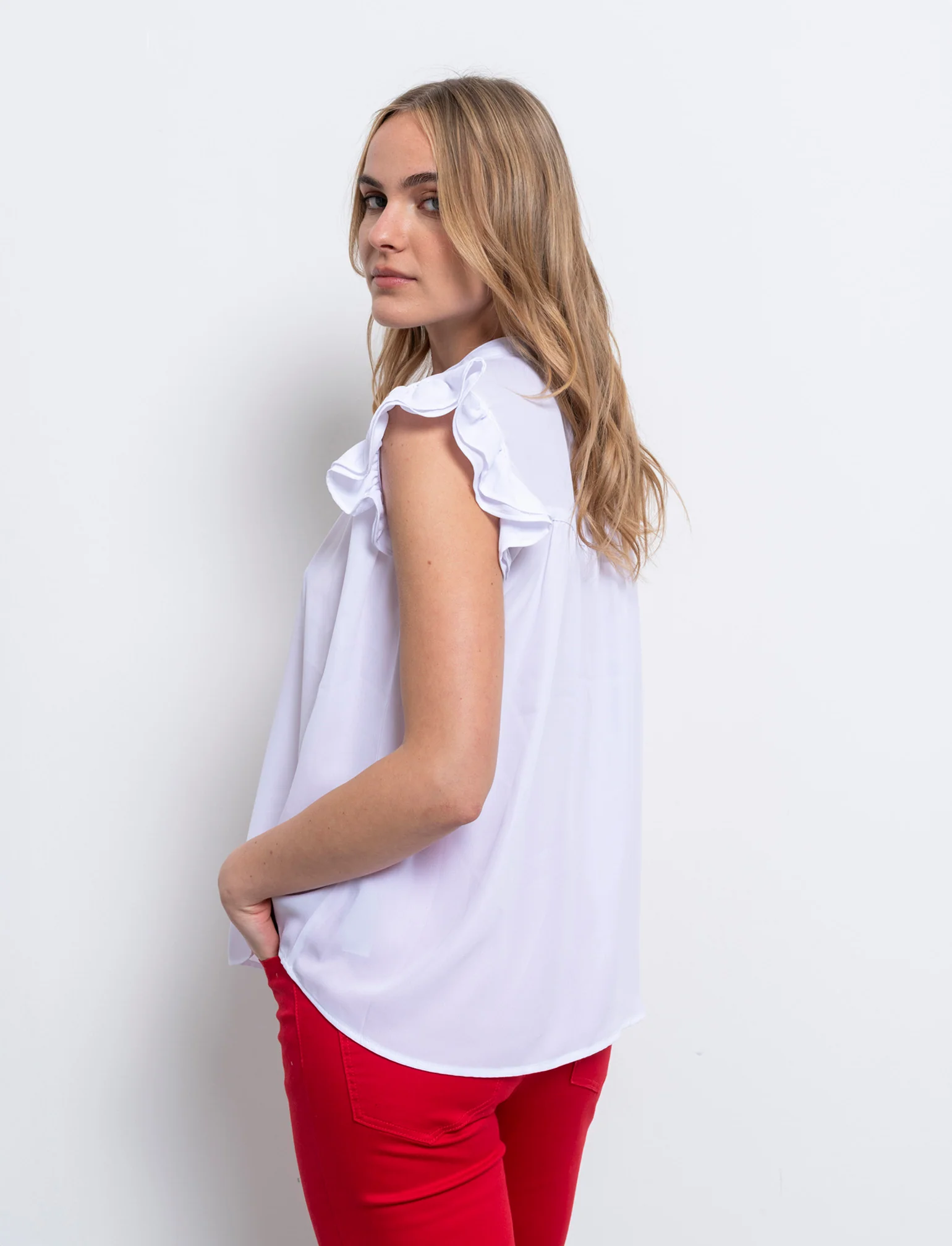 Casacca giromanica da donna - Bianco