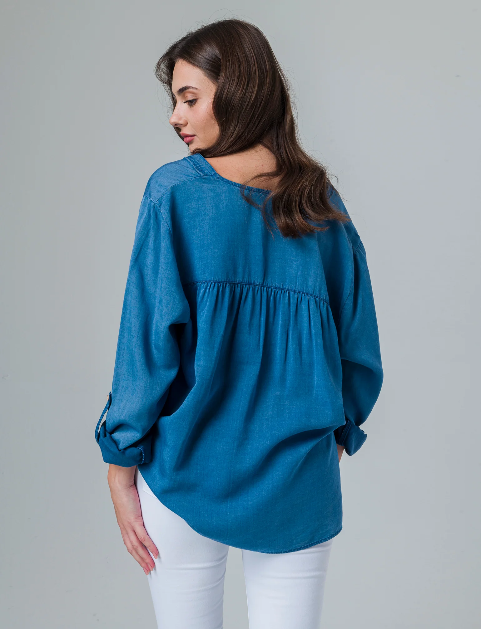 Casacca manica lunga da donna - Denim