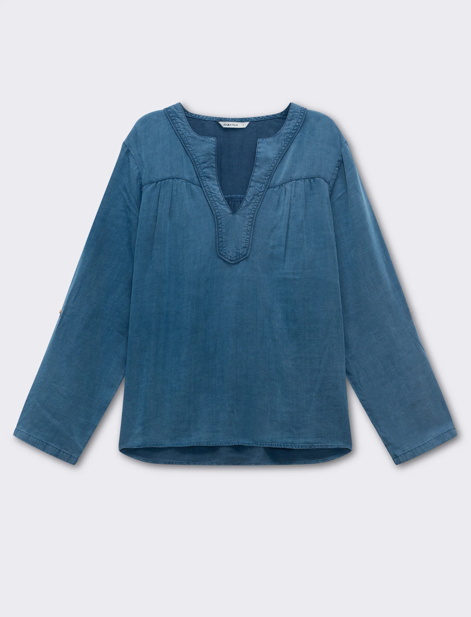 Casacca manica lunga da donna - Denim - Image 4