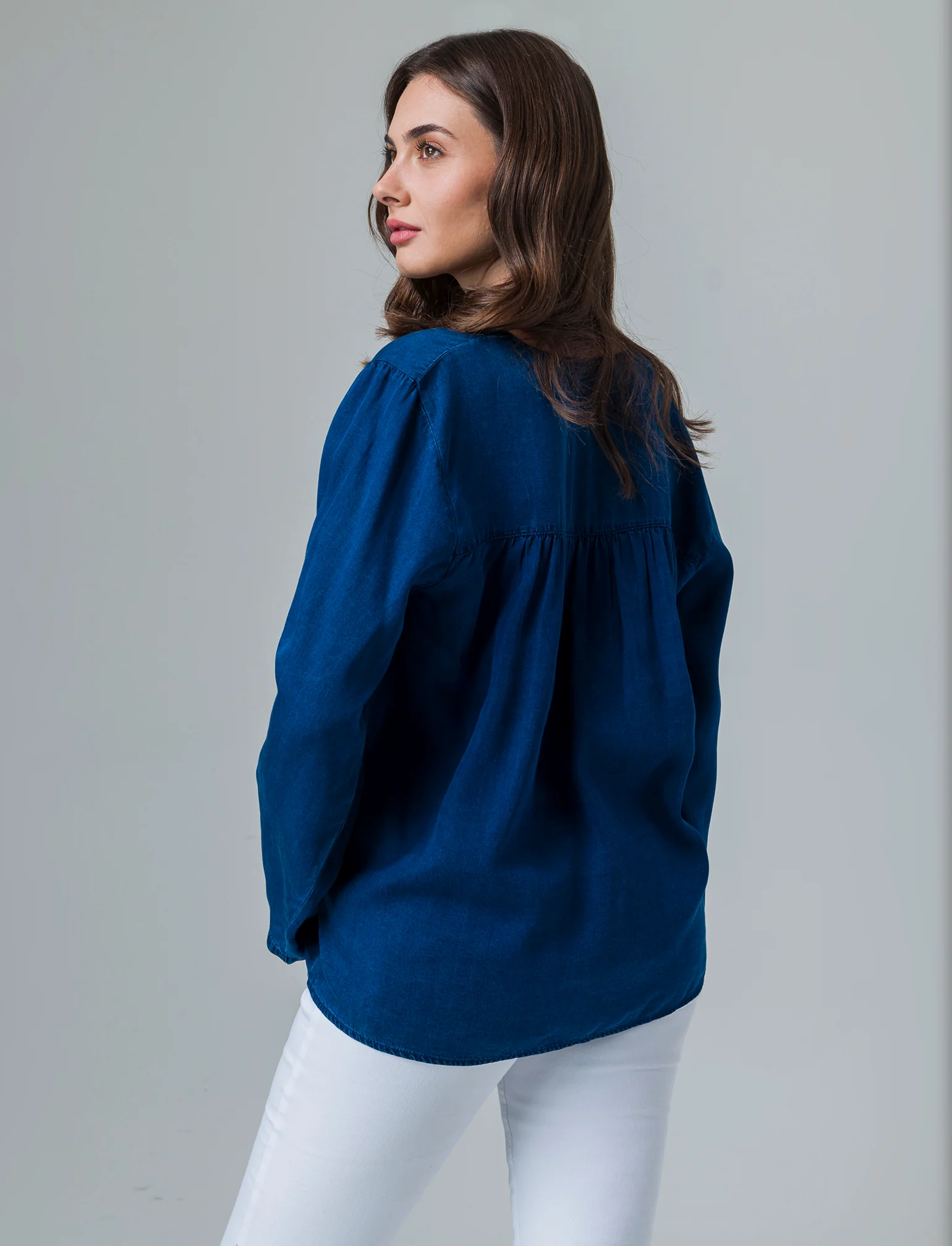 Casacca manica lunga da donna - DENIM SCURO