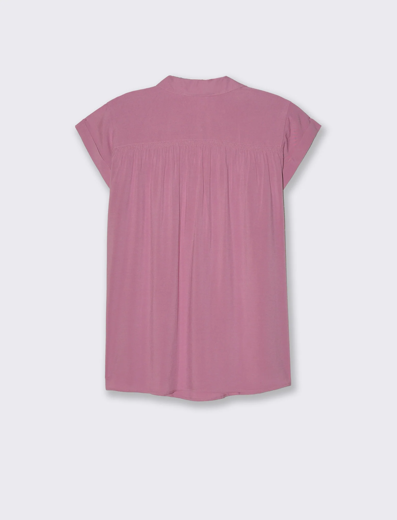 Casacca mezzamanica con scollo a V da donna - Rosa polvere - Image 5