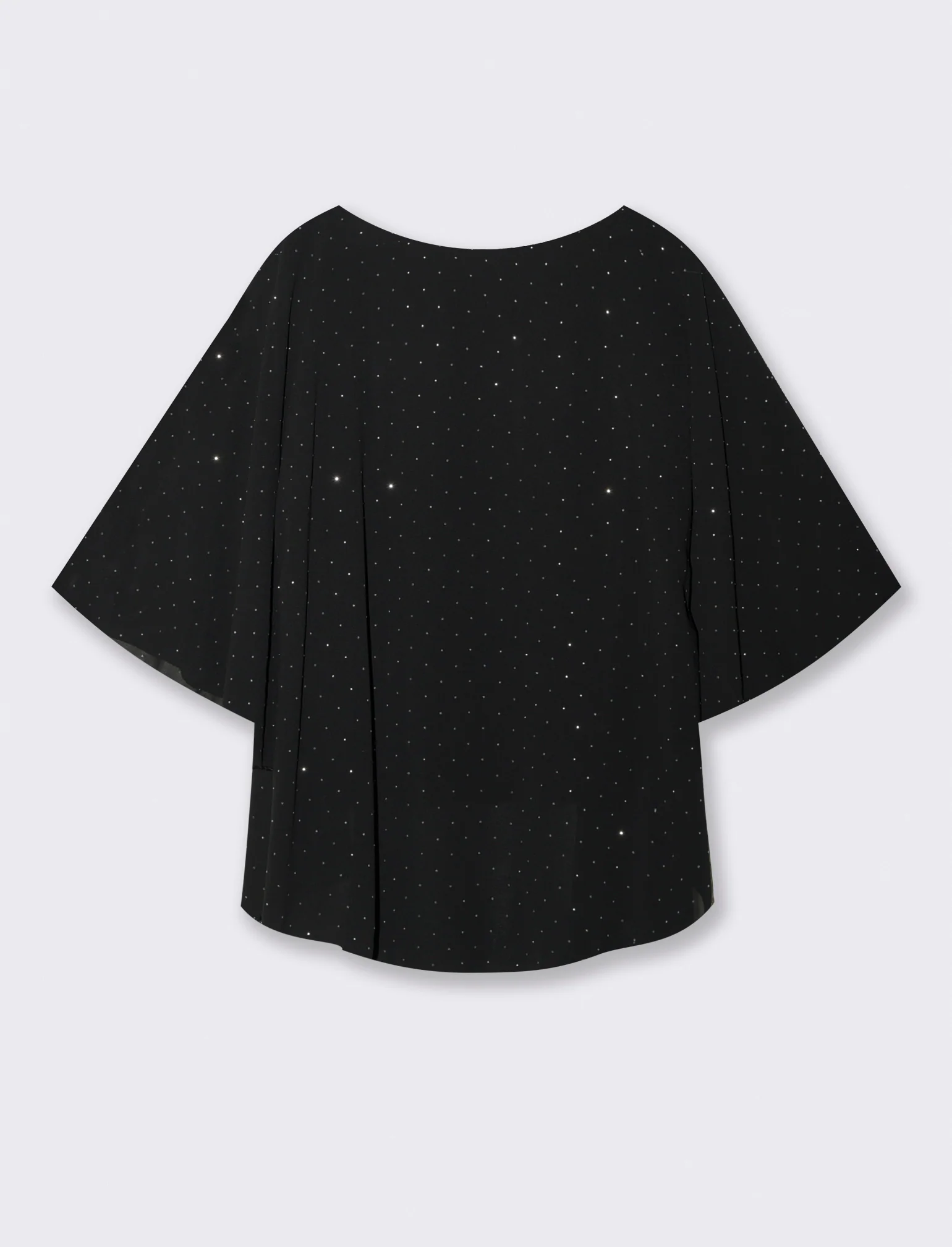 CASACCA OVER CON APPLICAZIONI STRASS - Nero - Image 2