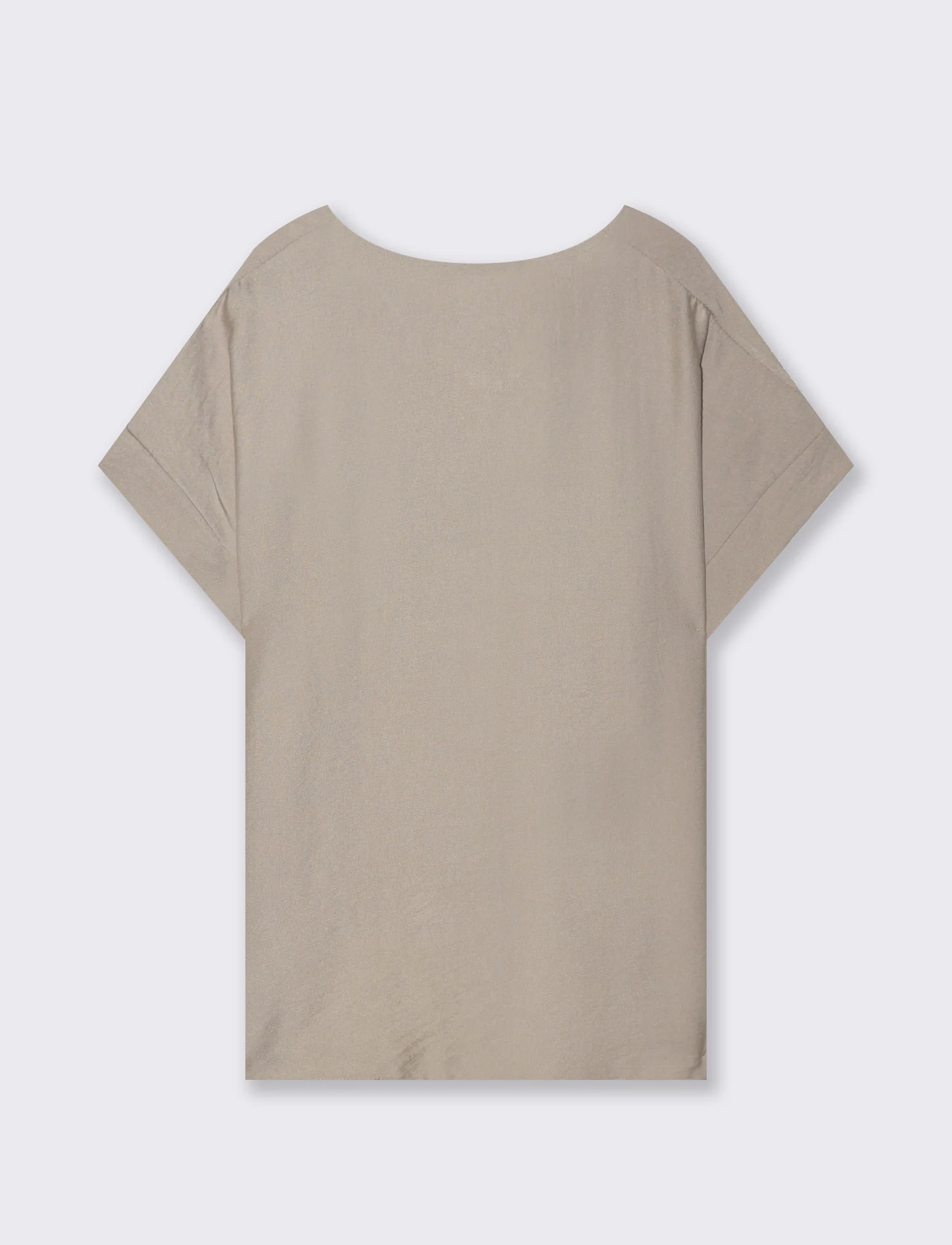 Casacca over con collana - Grigio fango - Image 4