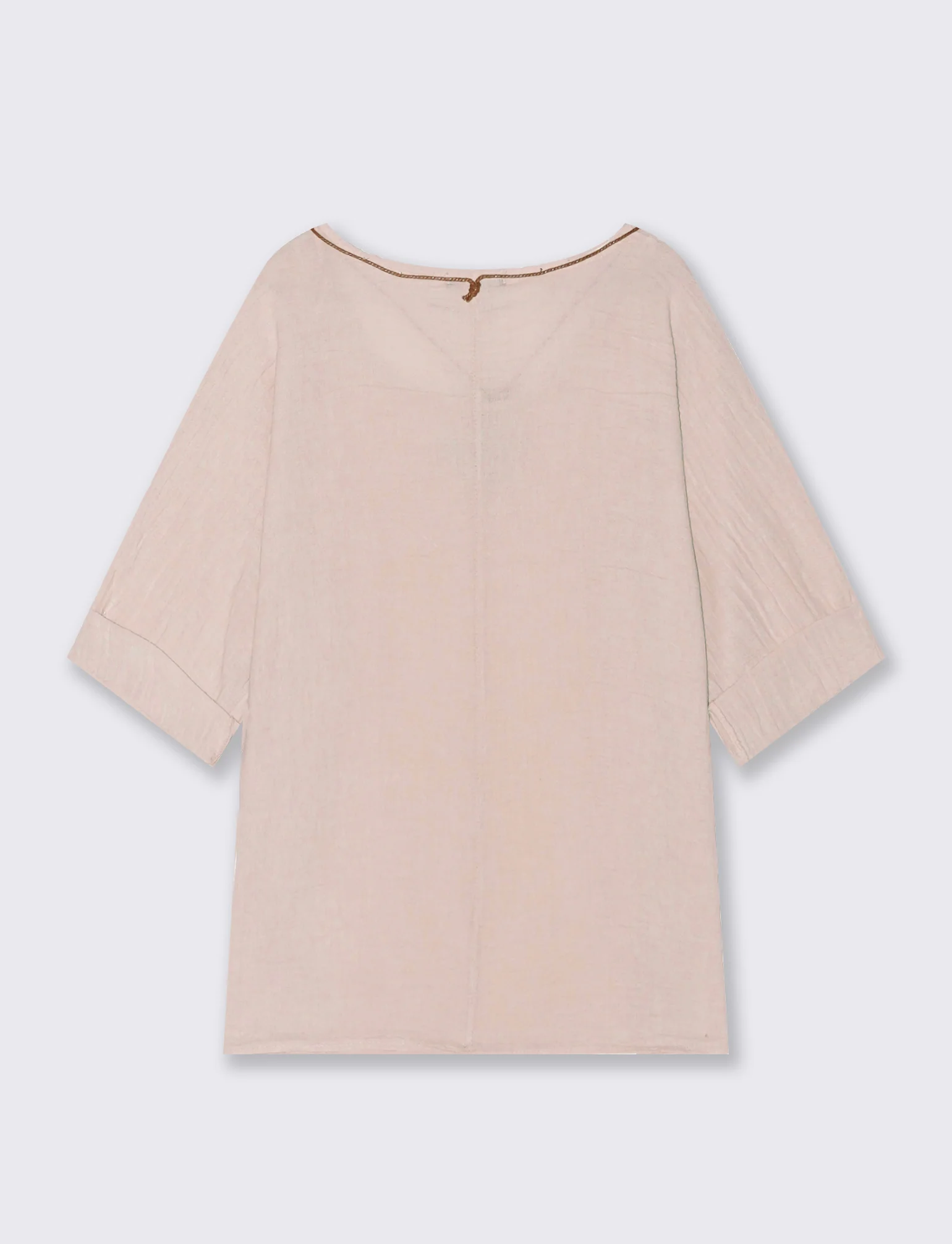 Casacca over con collana - Rosa - Image 2
