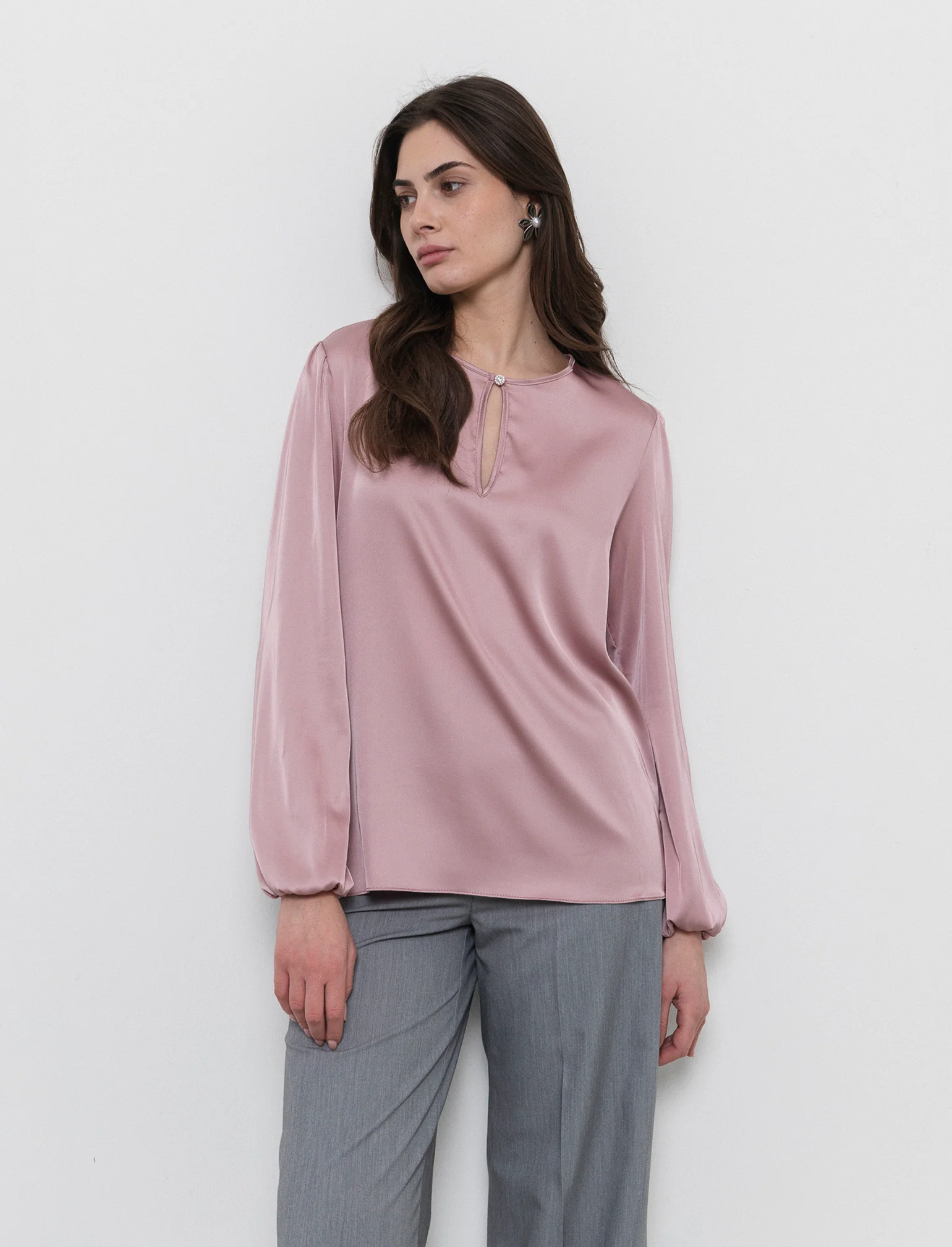 Casacca raso - Cipria - Image 3