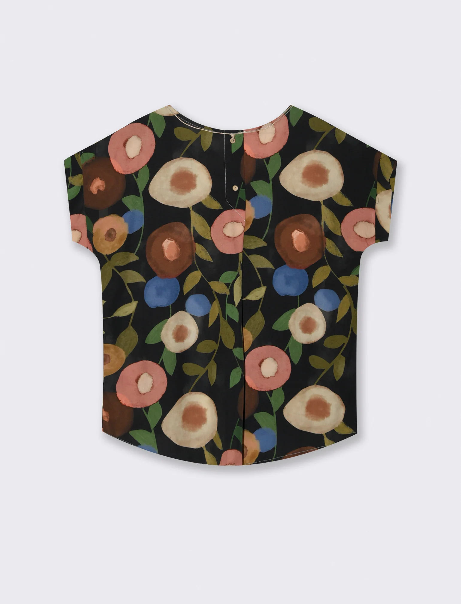 Casacca stampata con collana - Nero - Image 4
