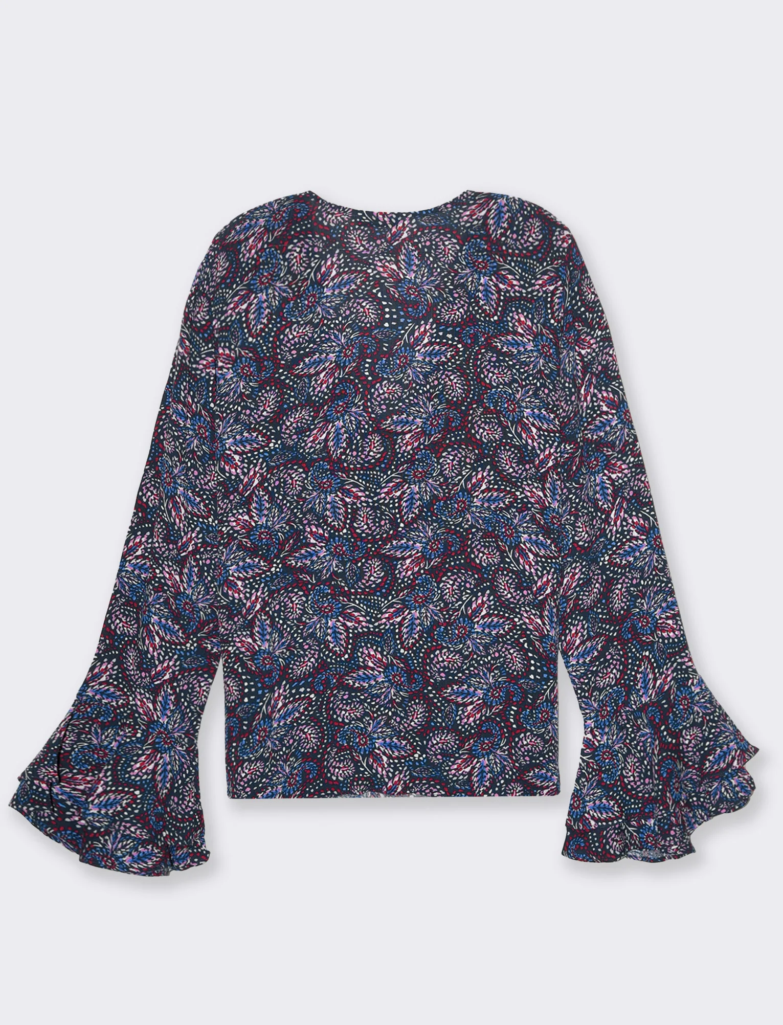 Casacca stampata con rouches da donna - var 1 - Image 5
