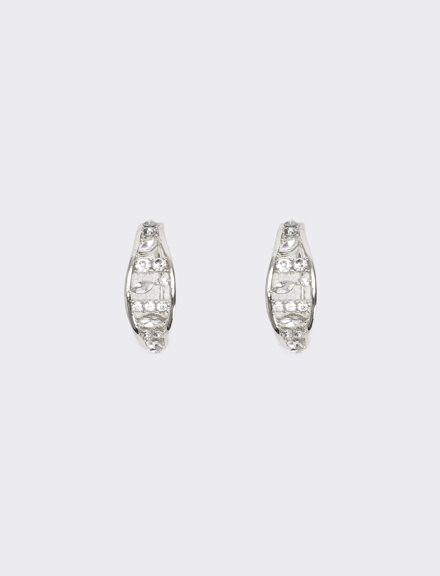 Cerchi con strass - Argento