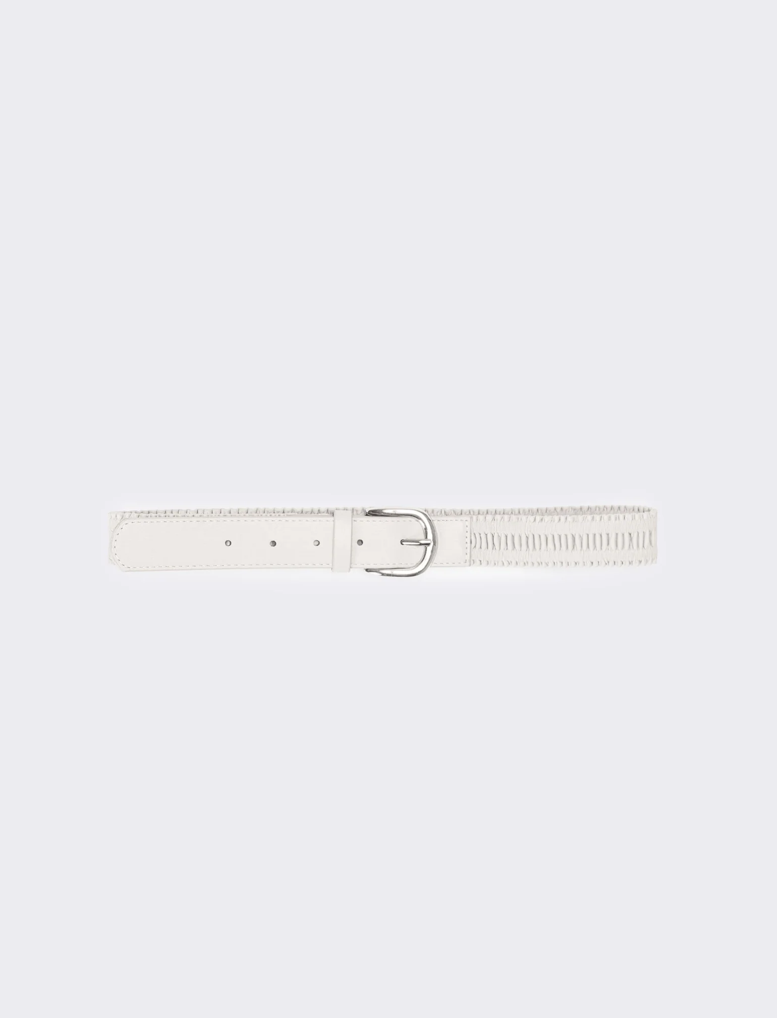 Cintura bambina goffrata - Bianco