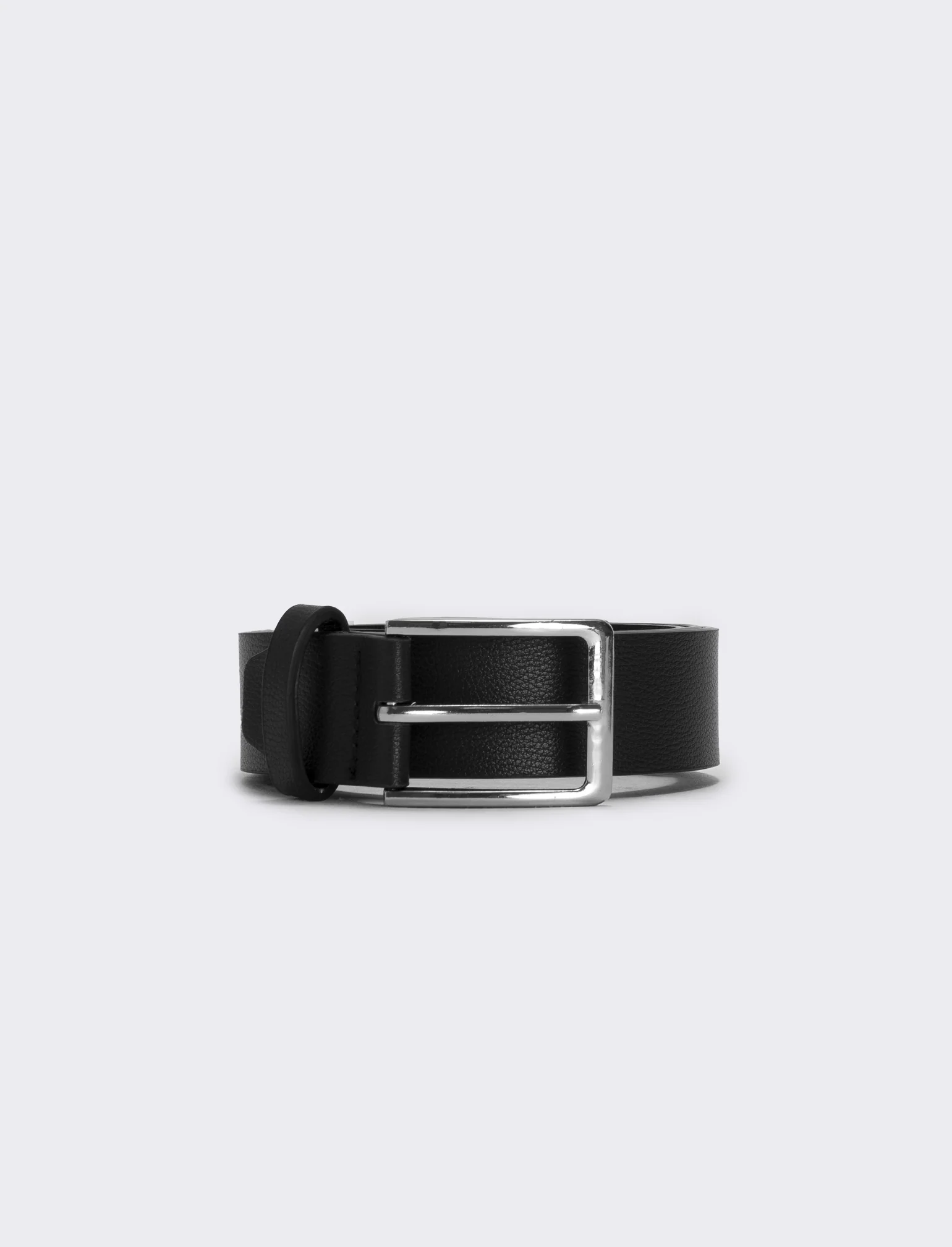 Cintura basic uomo 3,5 cm elegante e versatile - Nero
