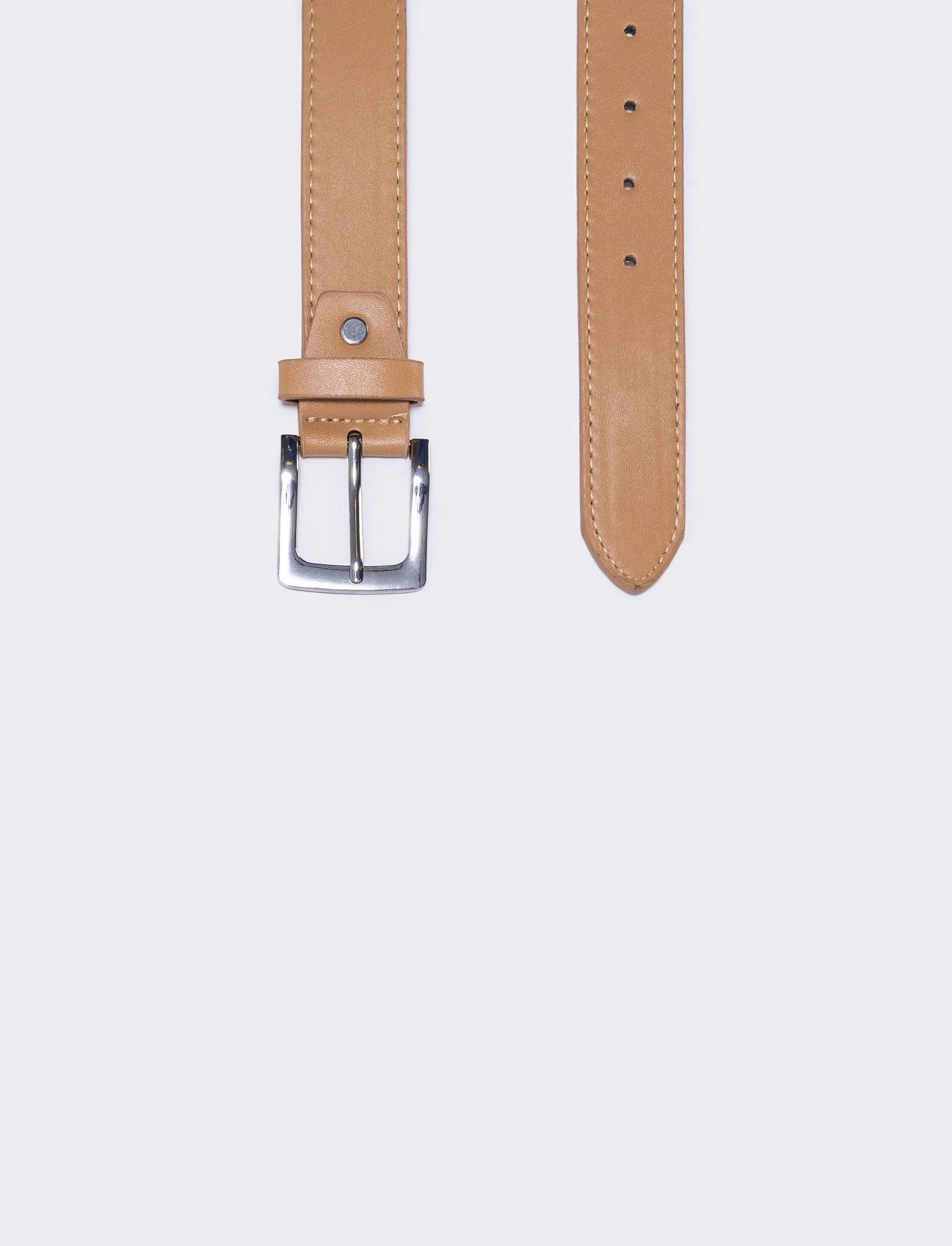 Cintura basic uomo elegante e versatile - Beige - Image 2