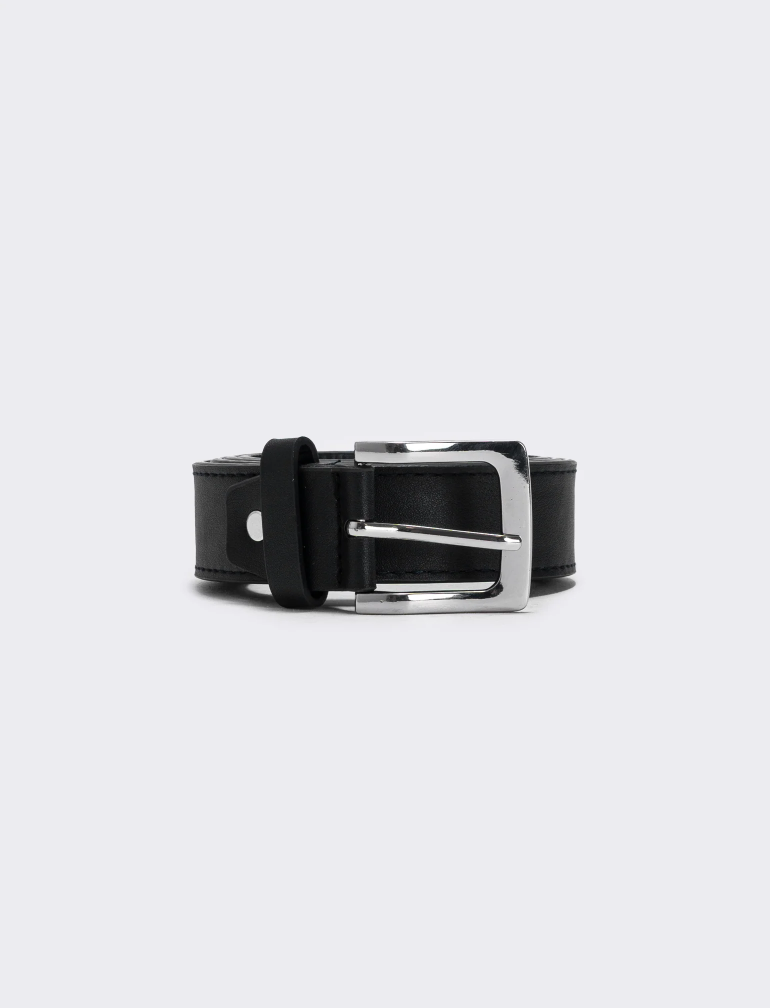 Cintura basic uomo elegante e versatile - Nero
