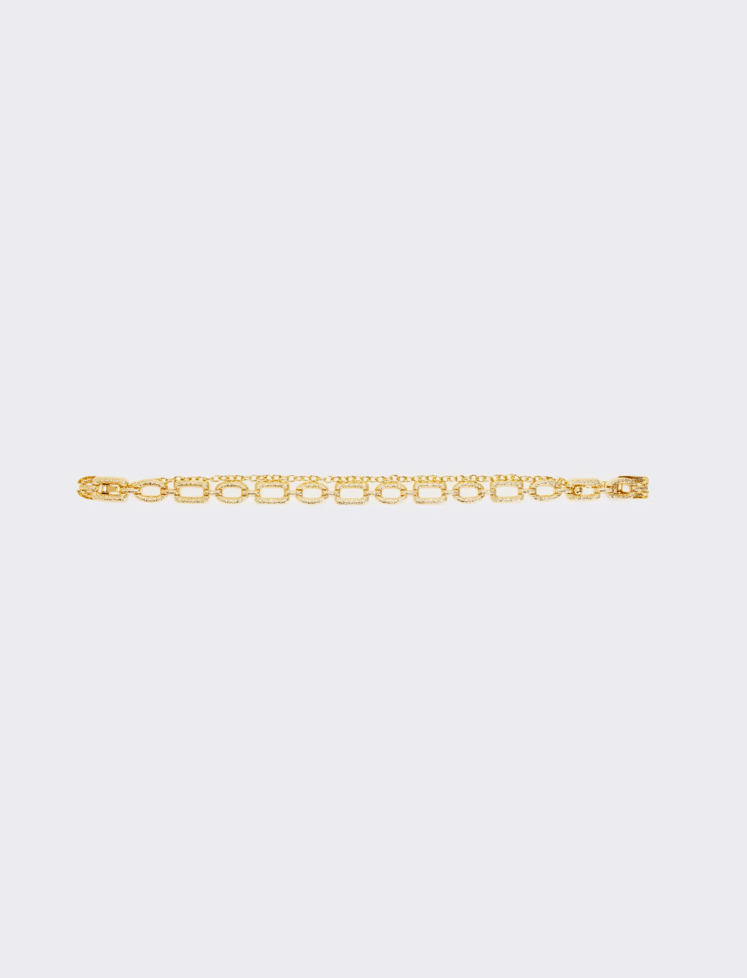 Cintura donna a catena in metallo effetto martellato - Oro