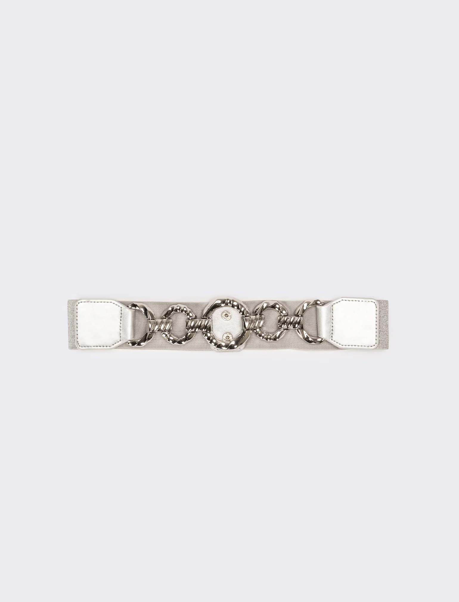 Cintura donna con catena centrale - Argento