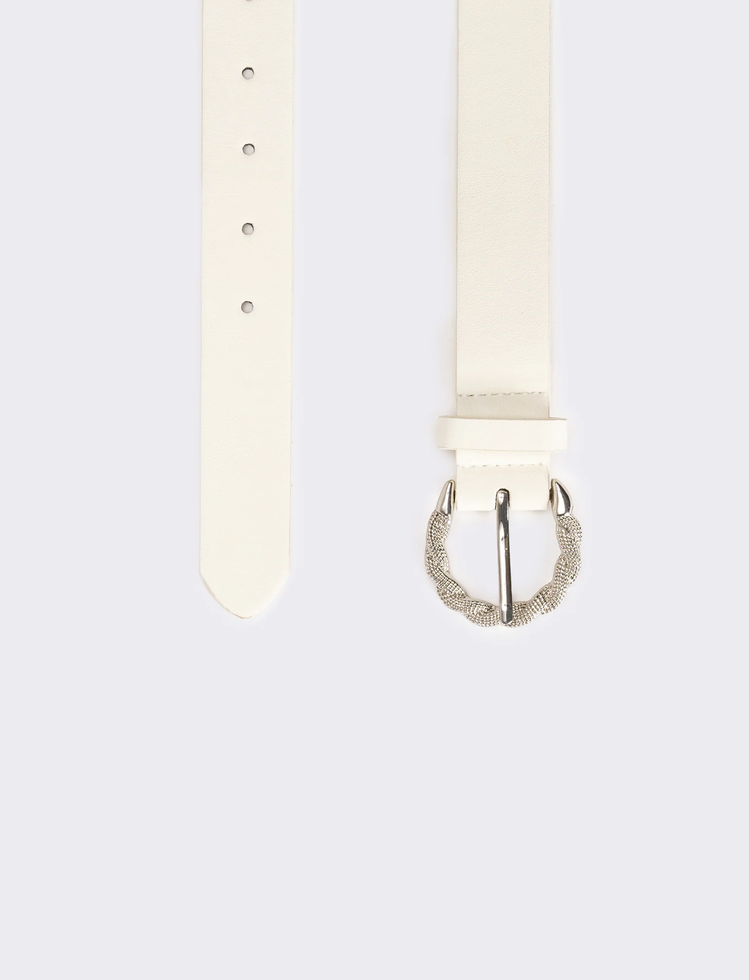Cintura donna con fibbia - Bianco - Image 2