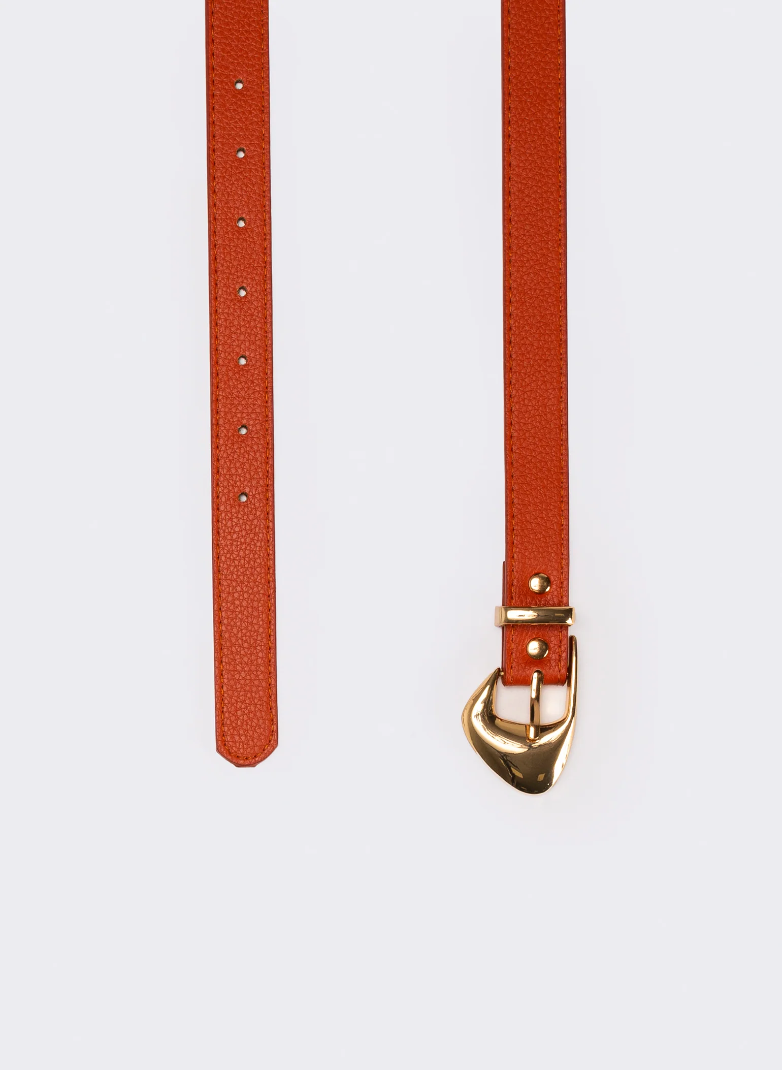 Cintura donna con fibbia con punta - Arancio - Image 2
