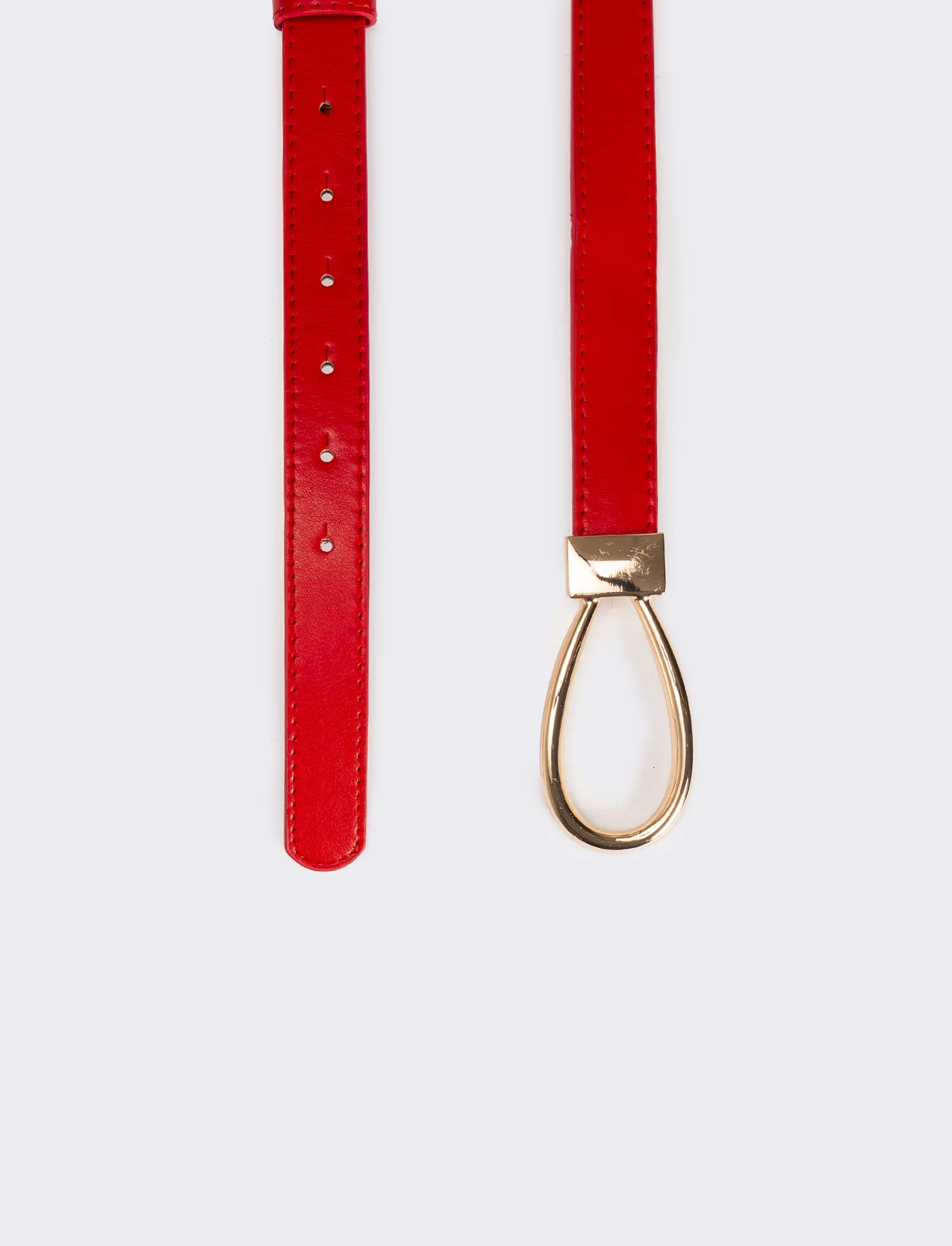 Cintura donna con fibbia goccia - Rosso - Image 2