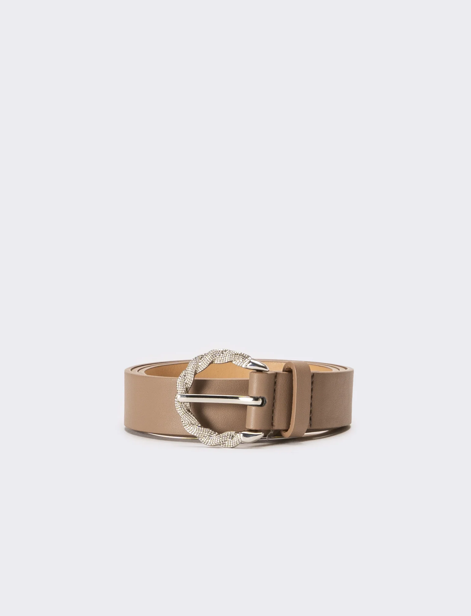 Cintura donna con fibbia - Grigio fango