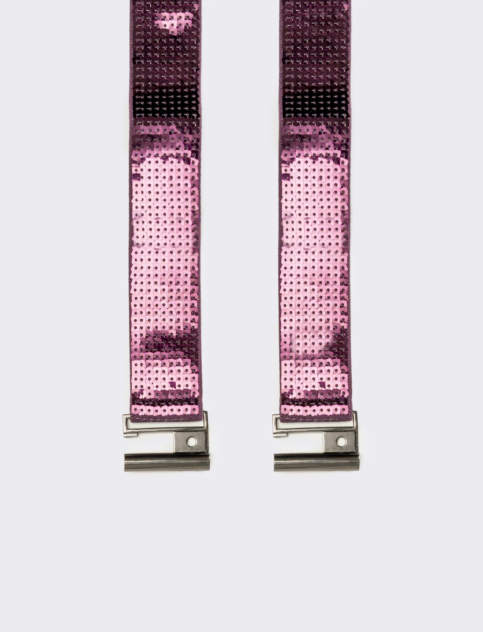 Cintura donna con paillettes quadrata h 4 cm - Bordeaux - Image 2