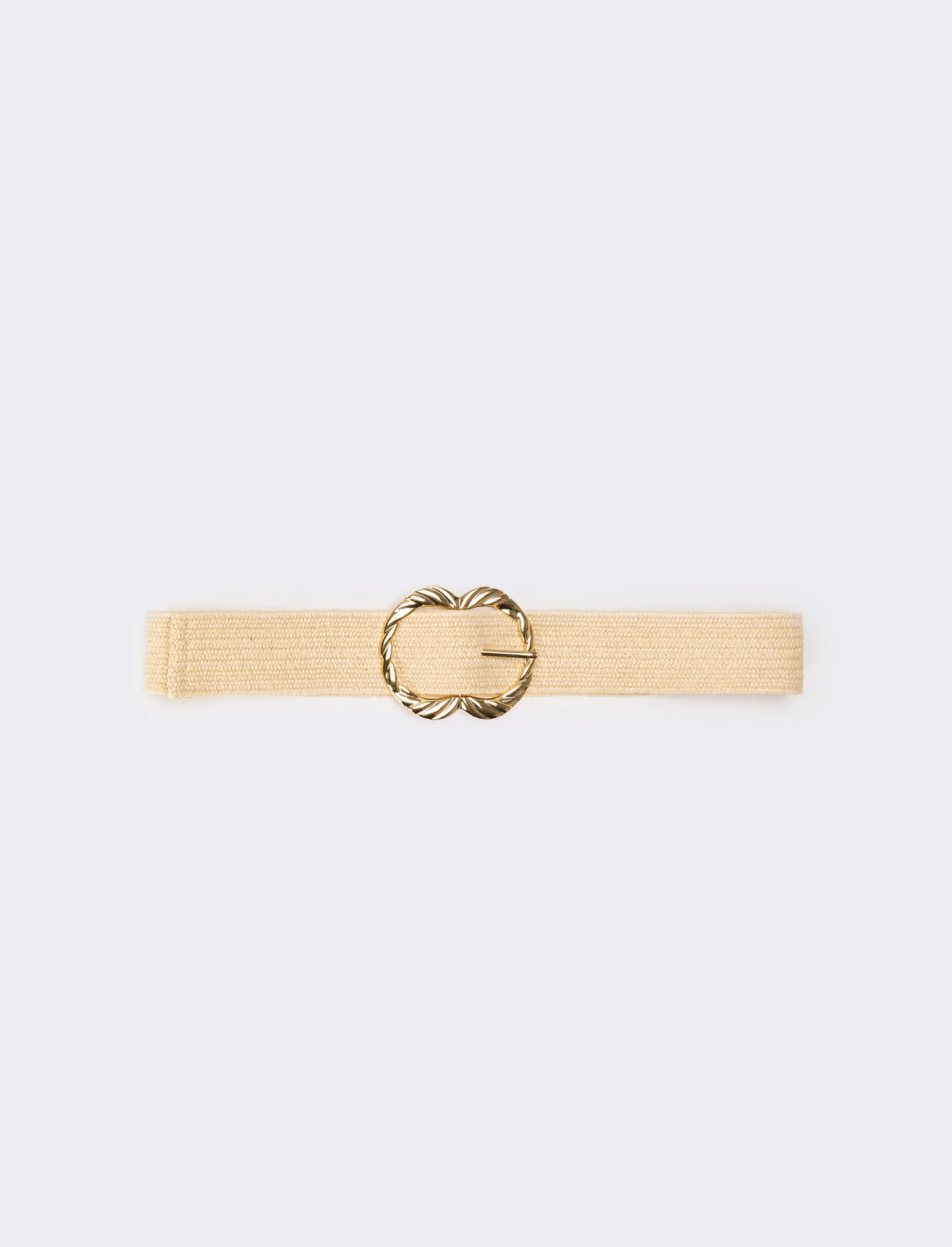 Cintura donna elastica fibbia metallo - Bianco