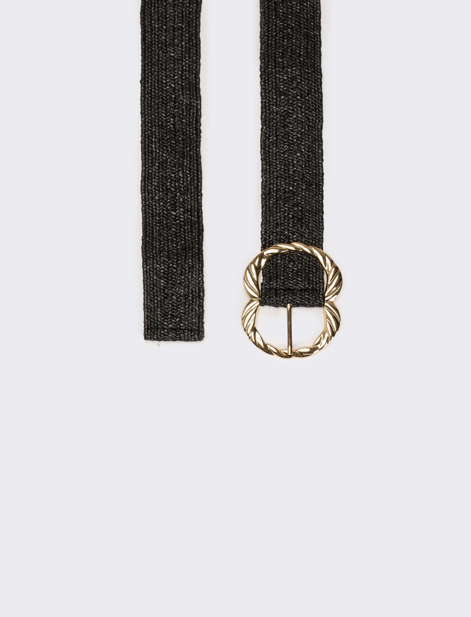 Cintura donna elastica fibbia metallo - Nero - Image 2