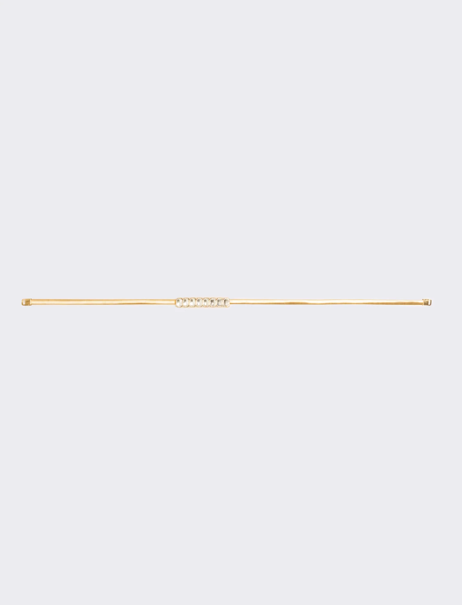 Cintura donna elastica in metallo con fibbia strass - Oro