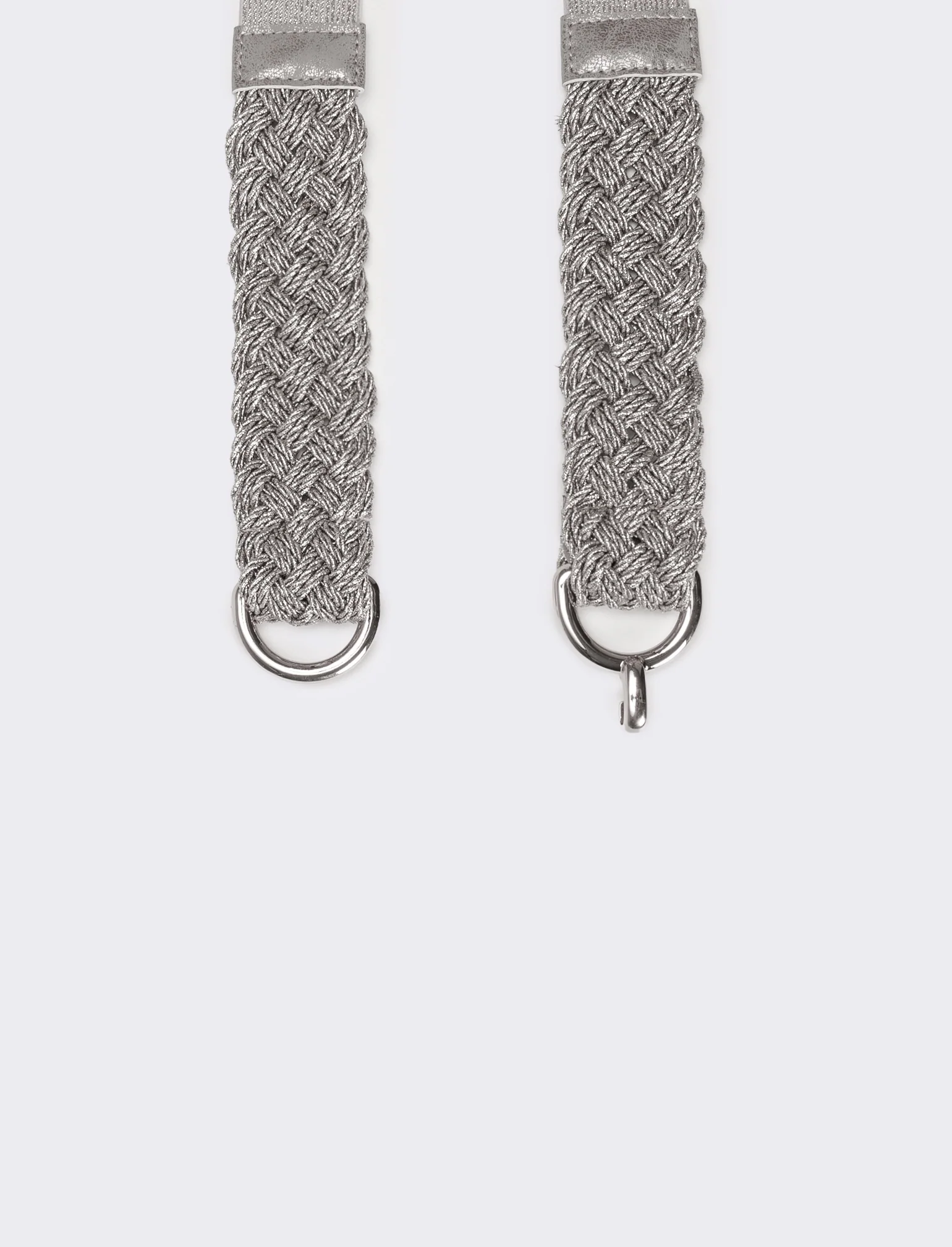 Cintura donna fusciacca elastica con lurex - Argento - Image 2