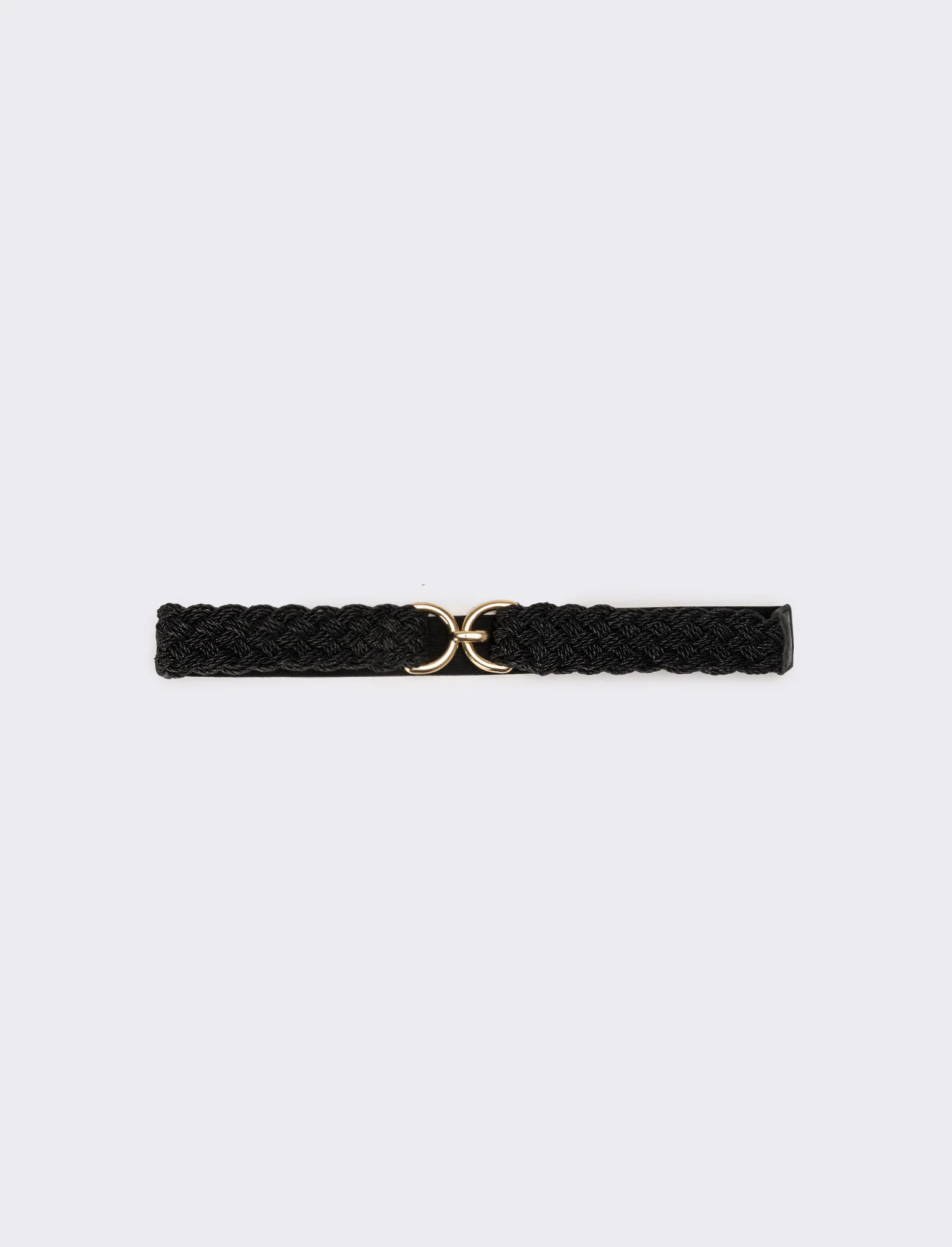 Cintura donna fusciacca elastica con lurex - Nero