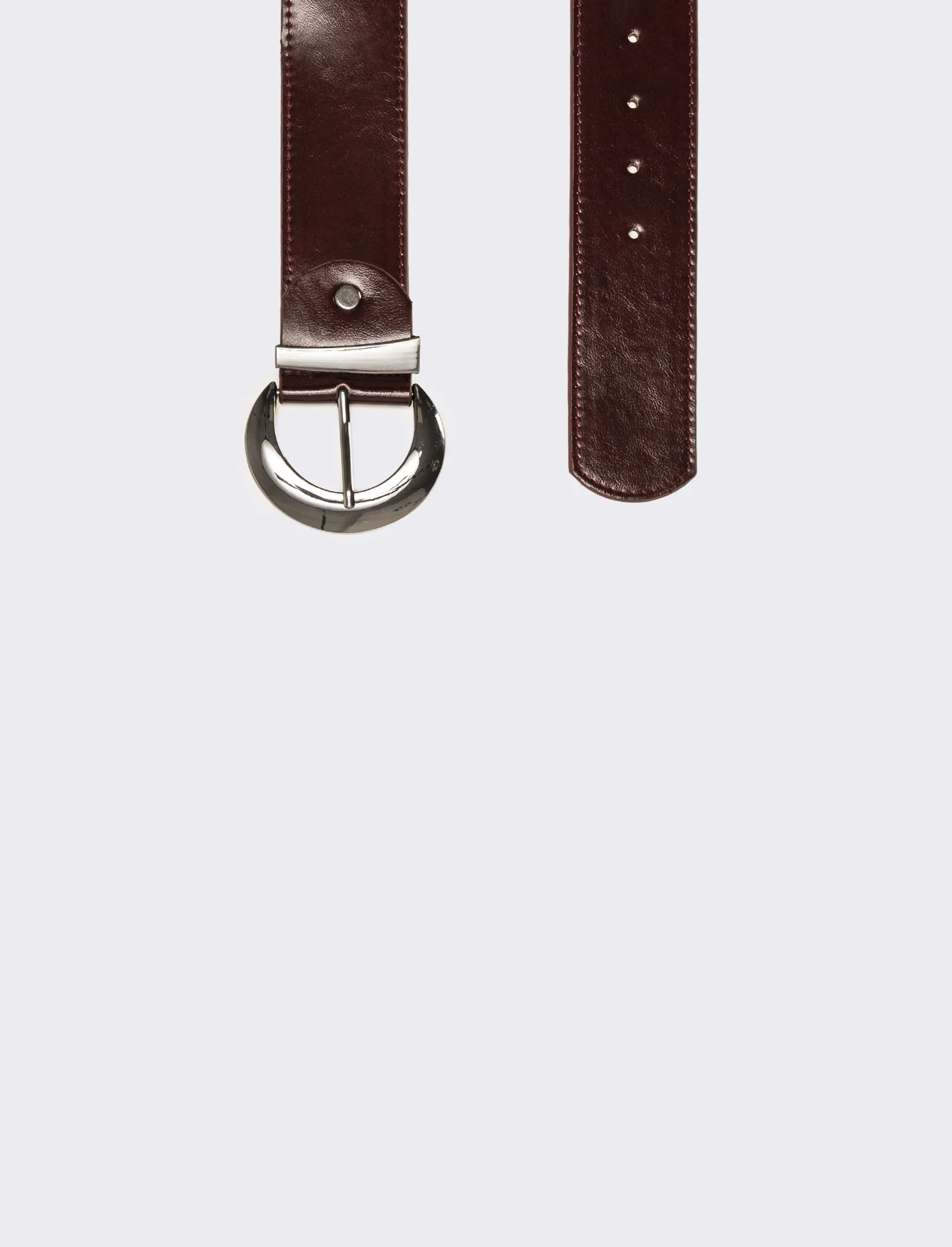 Cintura donna passante asimmetrico h 5 cm - Bordeaux - Image 2