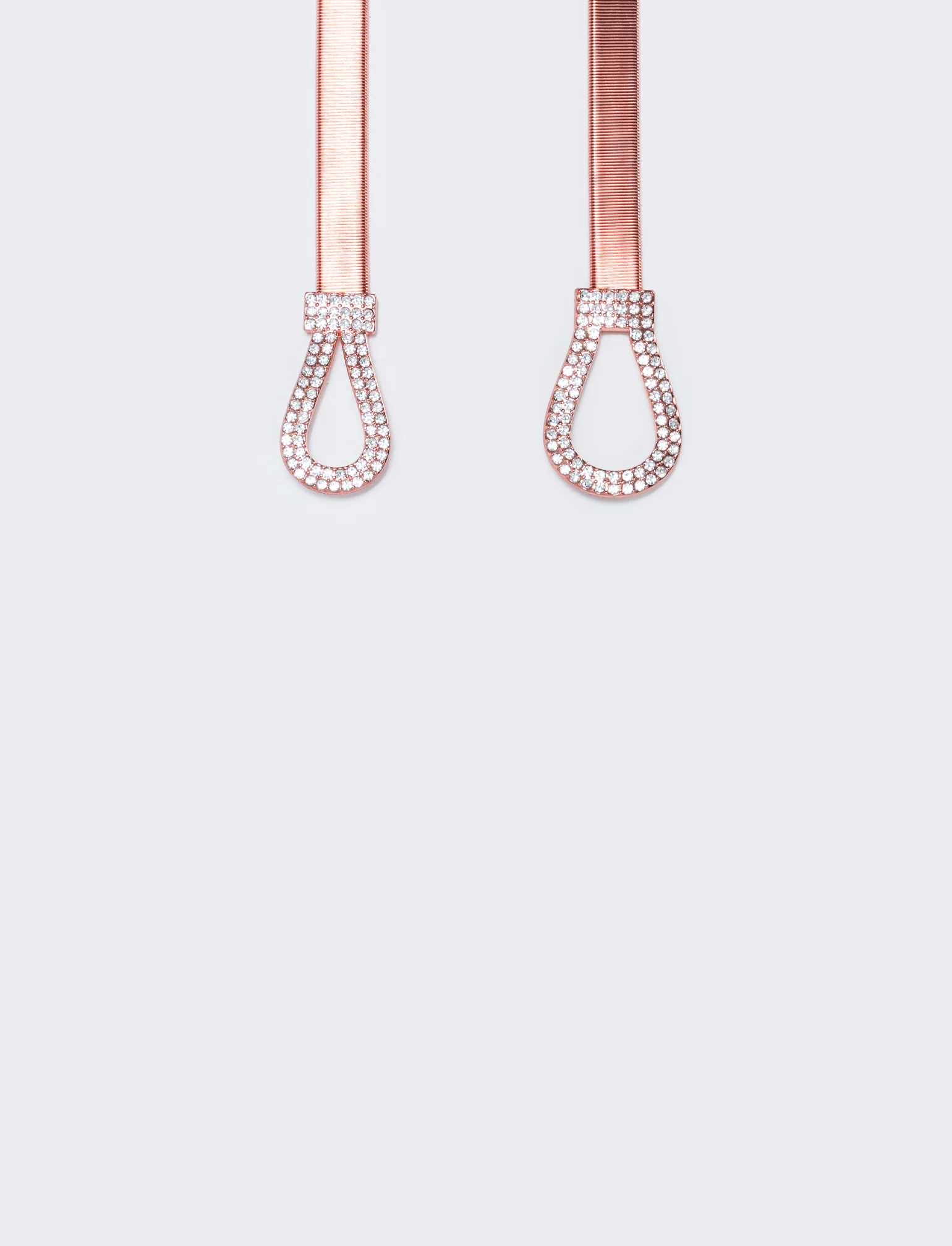 Cintura elastica con fibbia strass - Rosa - Image 2