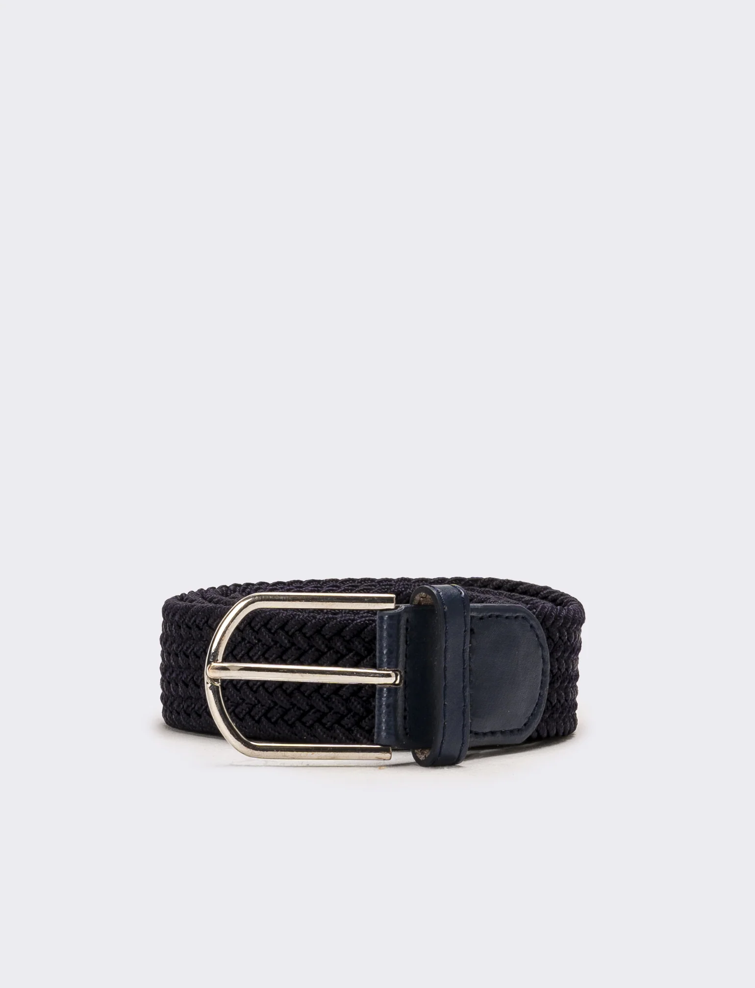 Cintura elastica intrecciata uomo - Blu