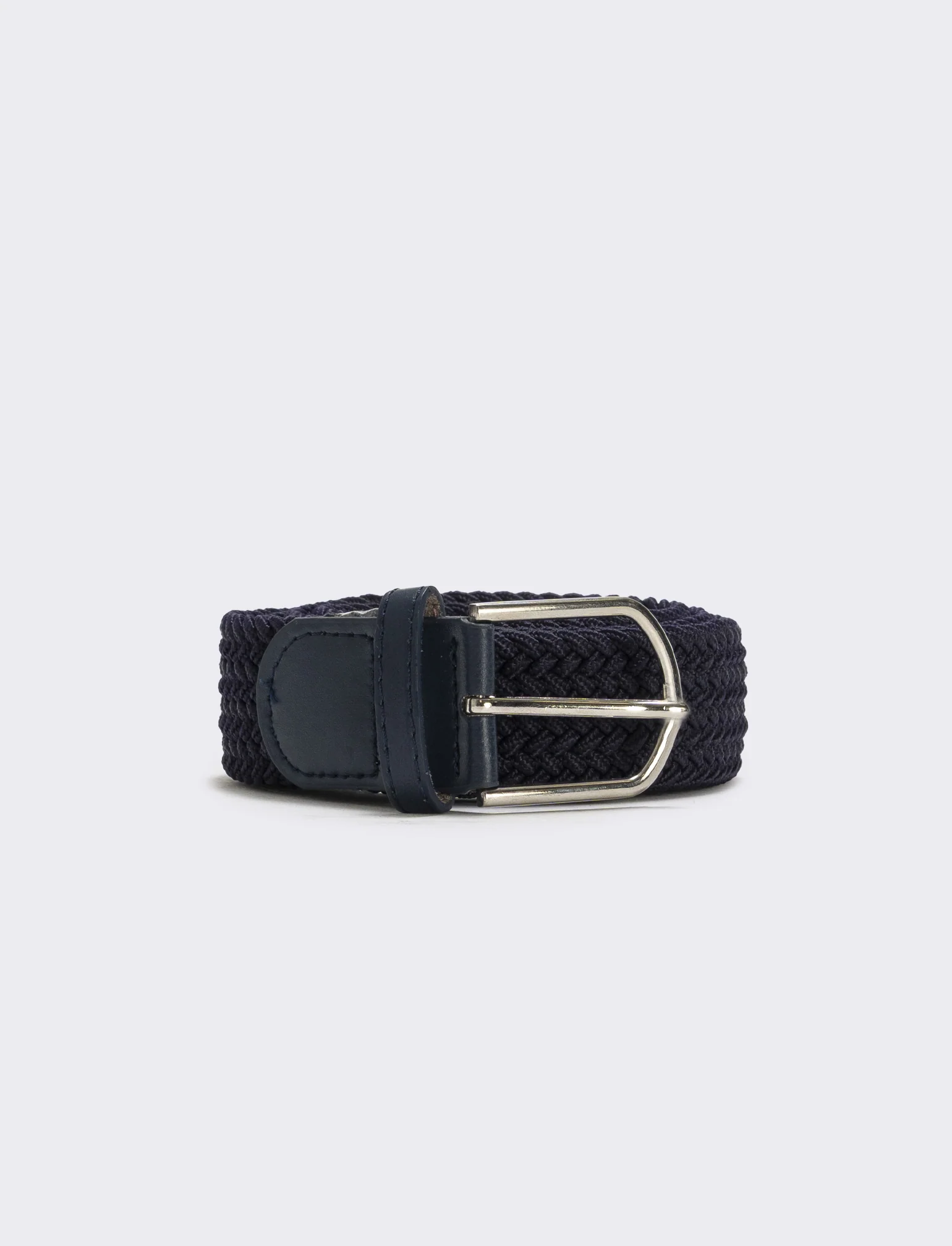 Cintura elastica intrecciata uomo - Blu